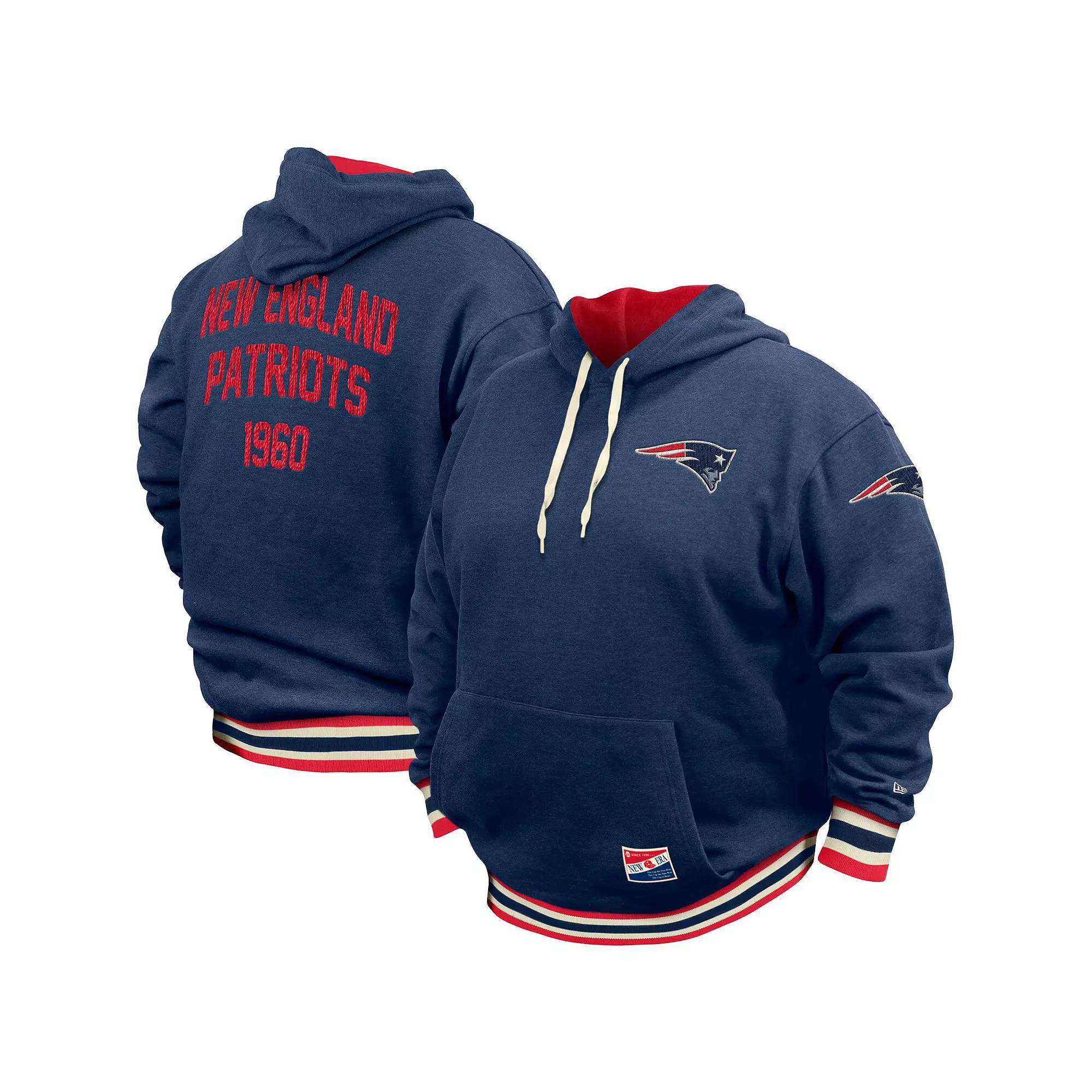 Men's New Era Navy New England Patriots Big & Tall NFL Pullover Hoodie,  Product Image