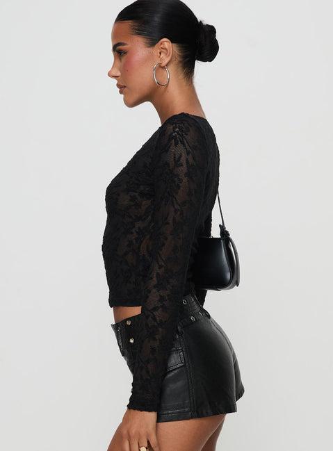 Martine Sheer Top Black Product Image