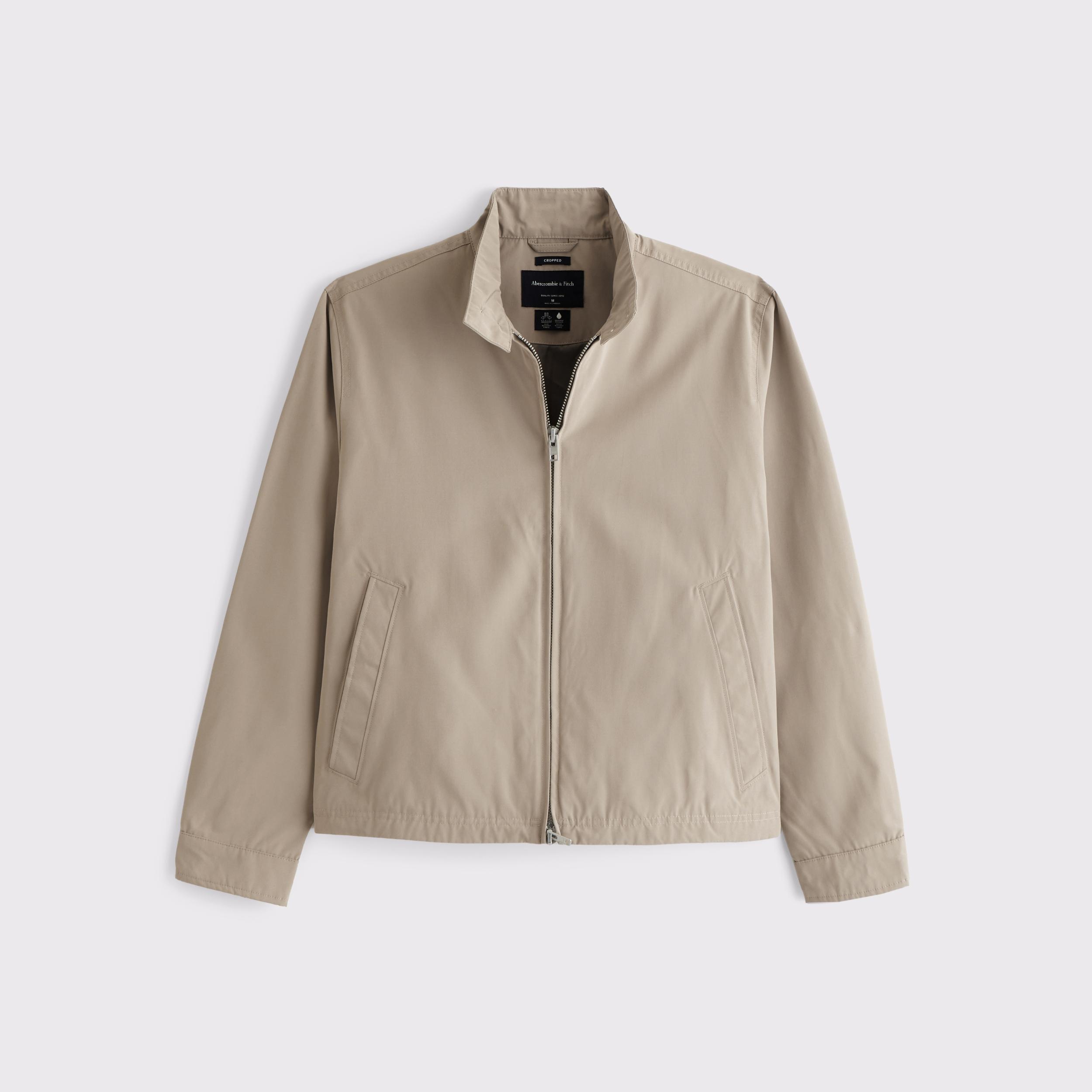 Cropped Mockneck Harrington Jacket Product Image