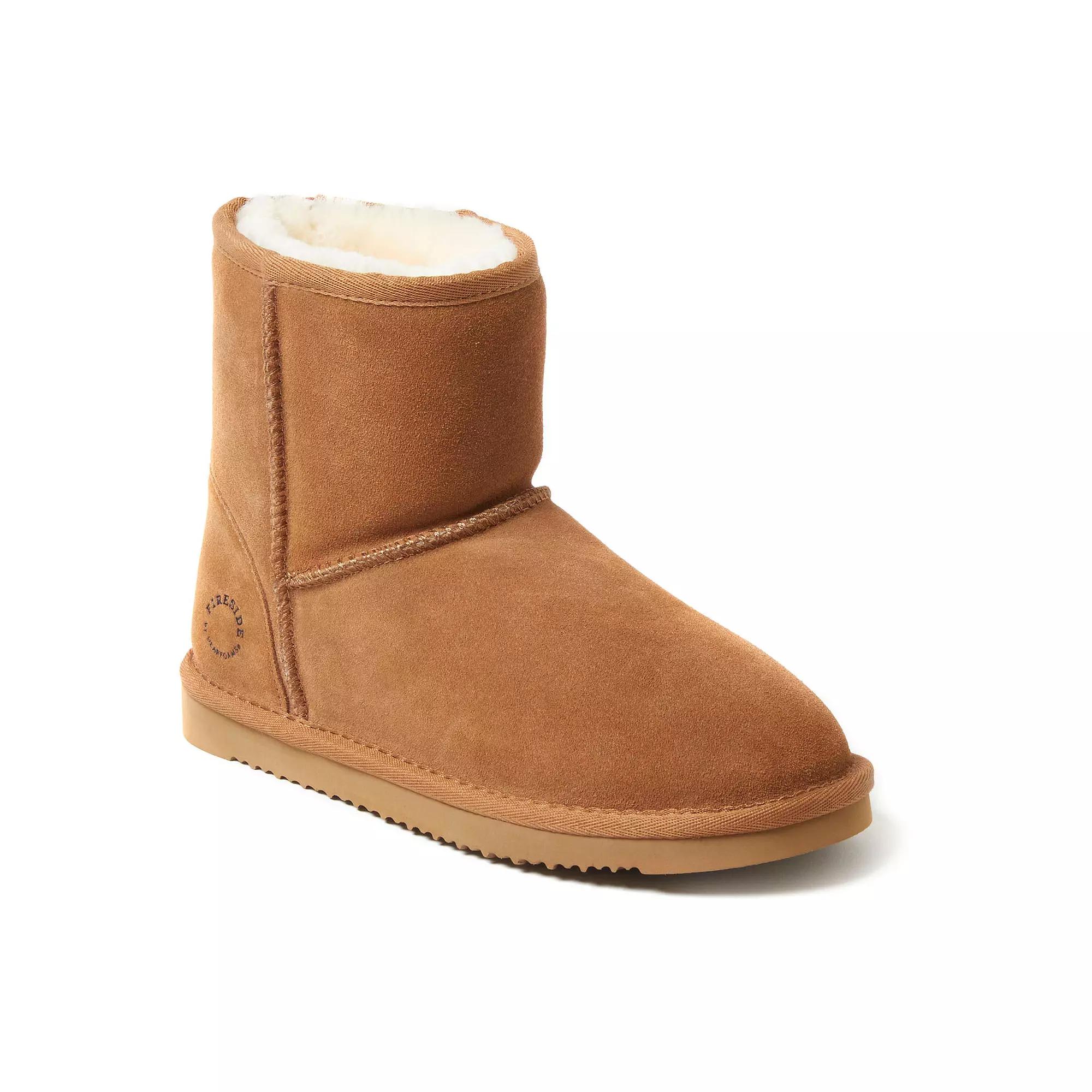 Fireside by Dearfoams Rosebery Women's Shearling Ankle Boot Slippers,  Product Image