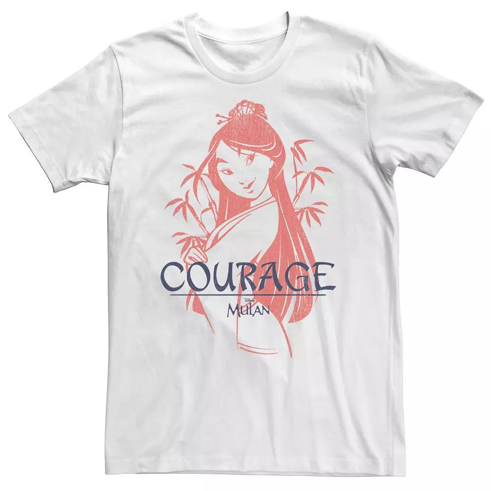 Big & Tall Disney Mulan Courage Tonal Vintage Tee, Men's,  Product Image