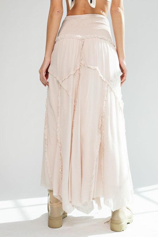 Flowy Ruffle Maxi Skirt & Dress Product Image