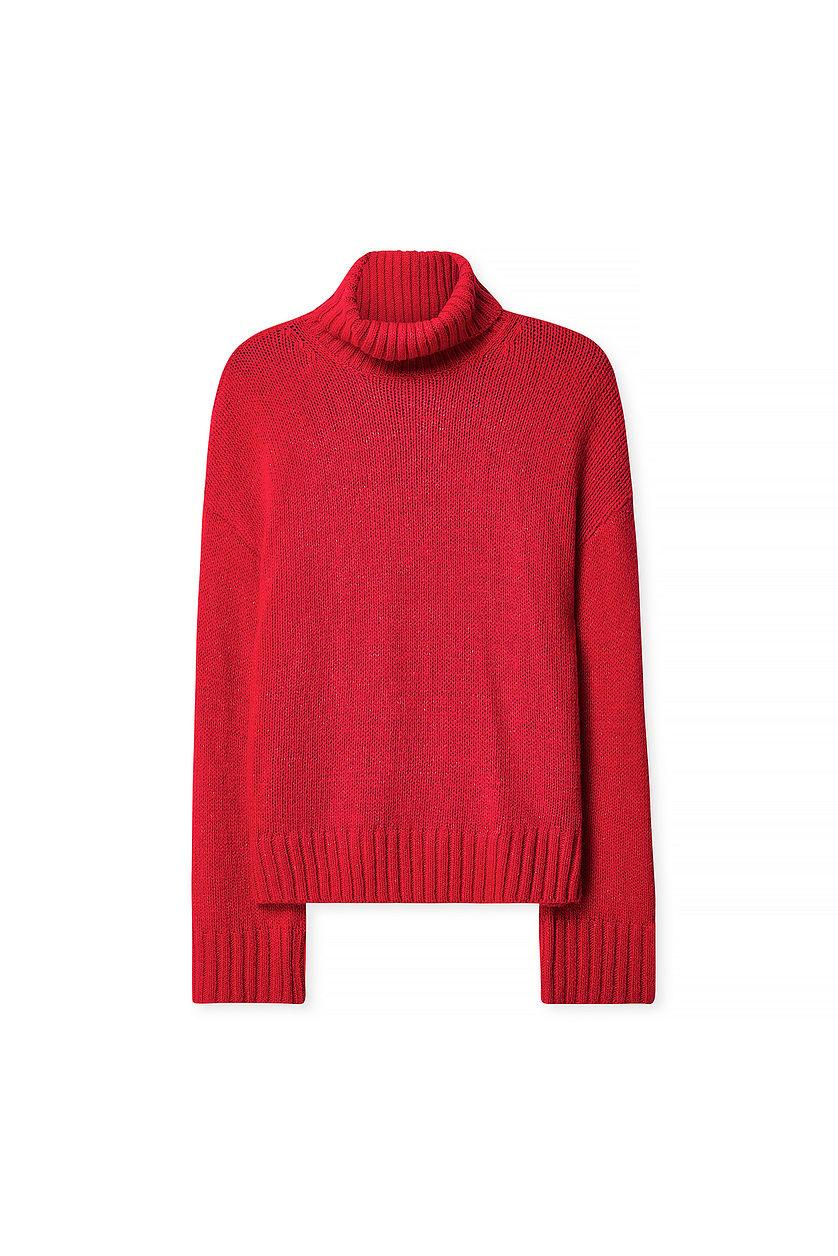 Turtle Neck Knitted Sweater Product Image
