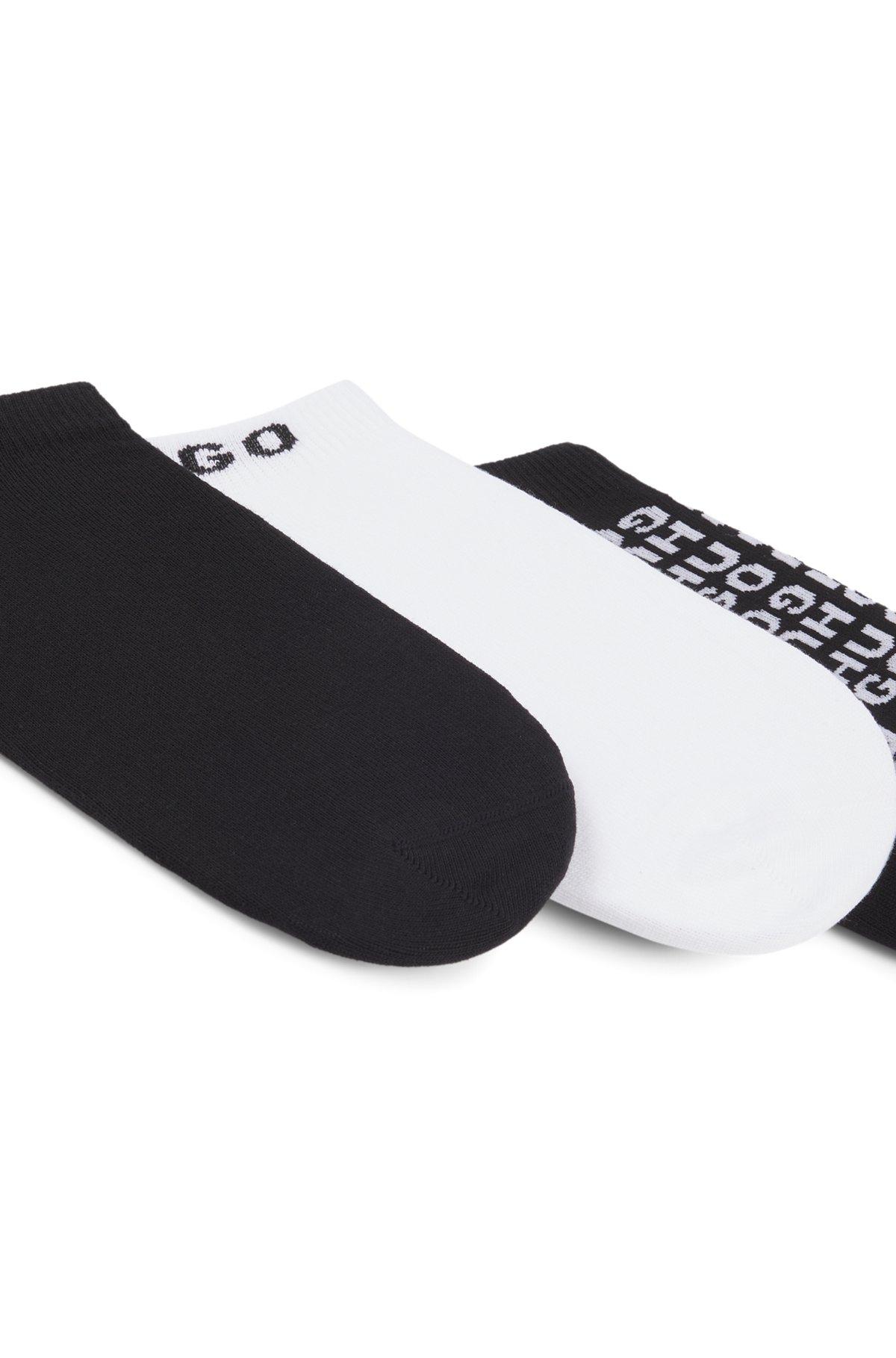 Three-pack of ankle socks with contrast logos Product Image