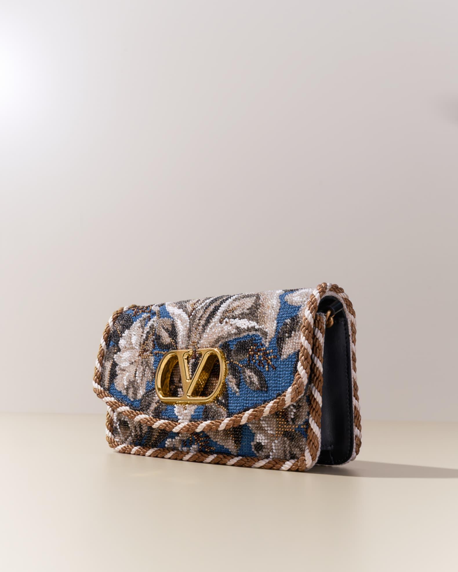 Vain Small Floral Beaded Clutch Bag Product Image