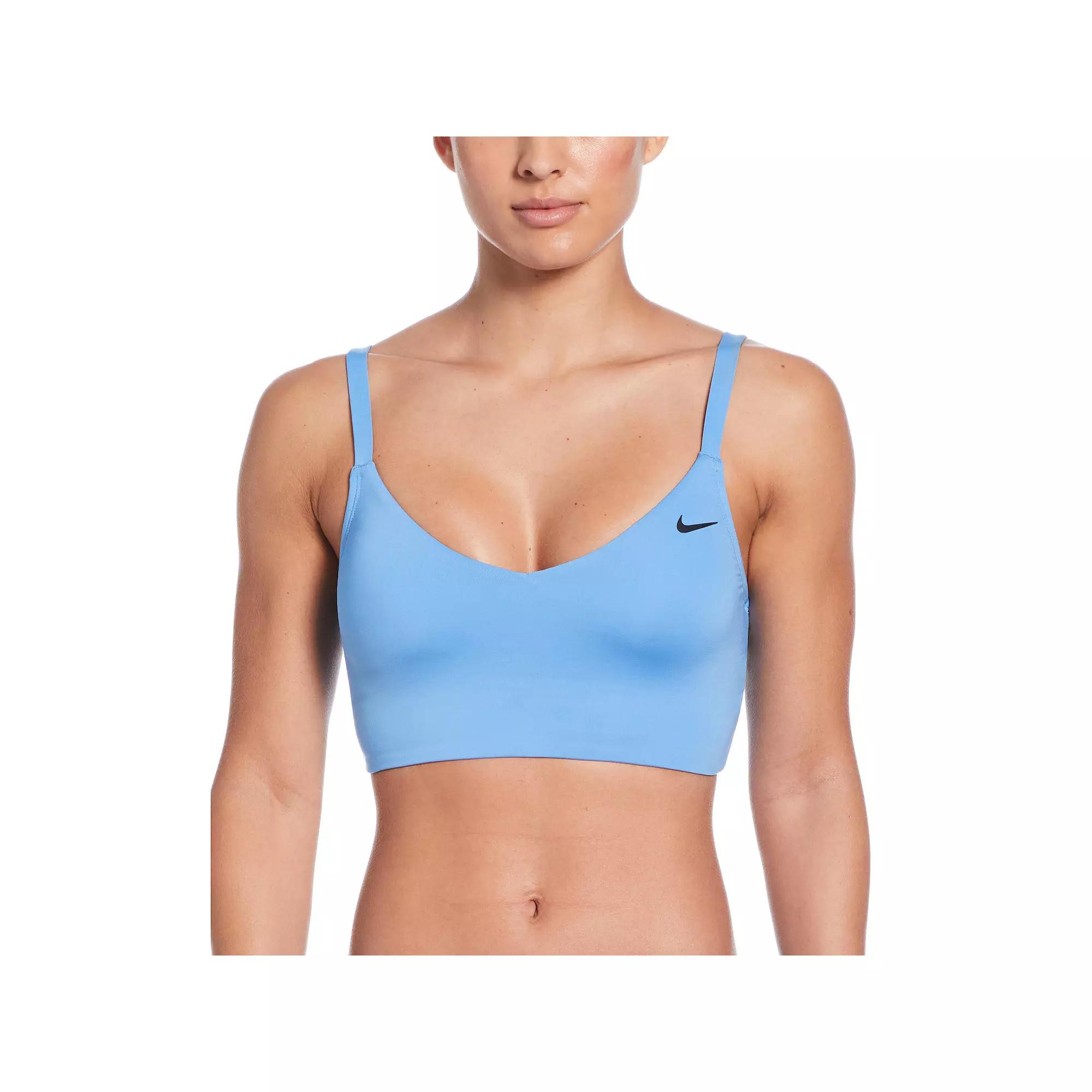 Women's Nike Essential V-Neck Midkini Swim Top,  Product Image