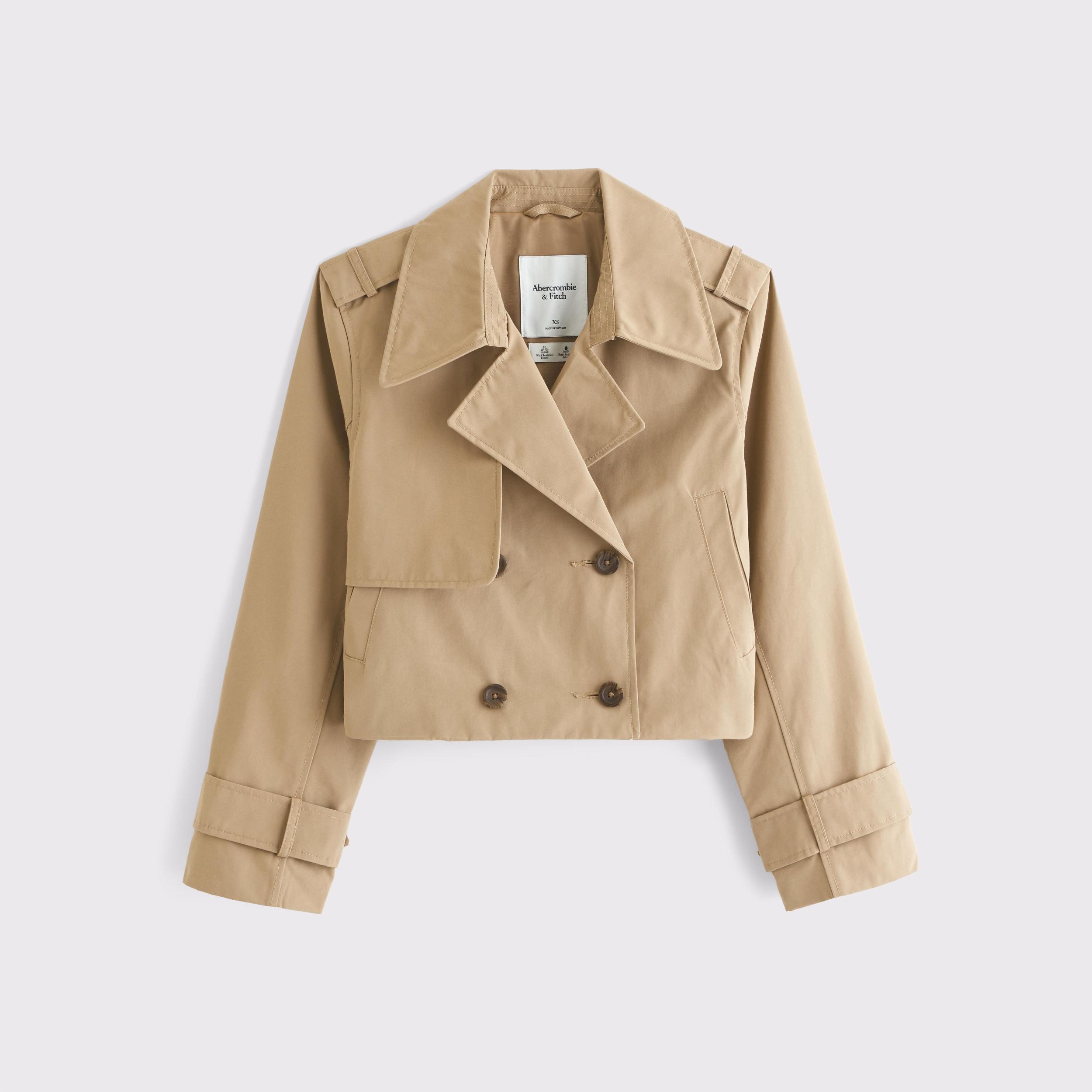 Relaxed Short Trench Coat Product Image