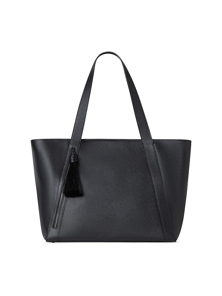 Womens Alexa Leather Zip-Top Tote Product Image
