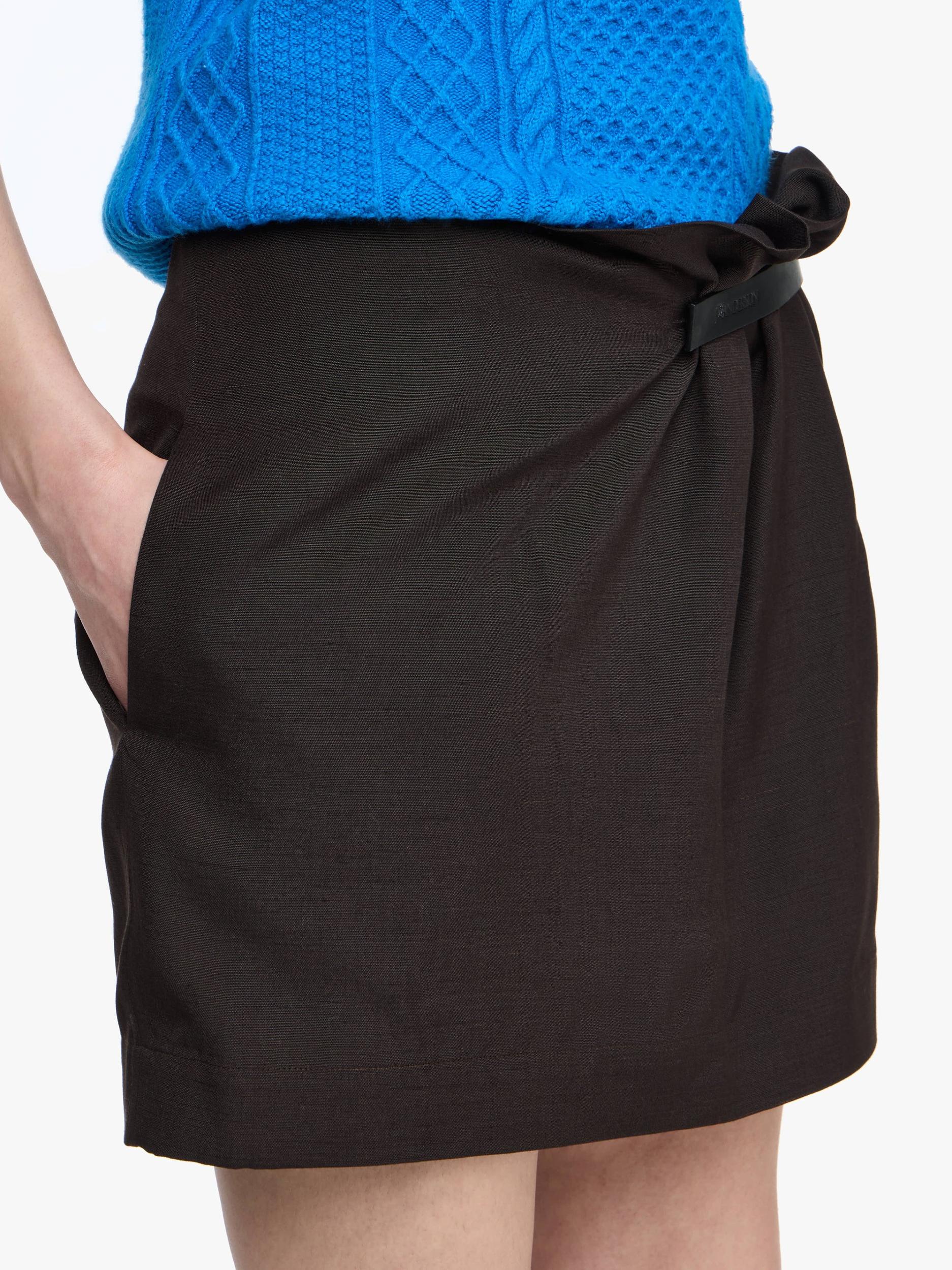 LEATHER TAB MINI SKIRT Product Image