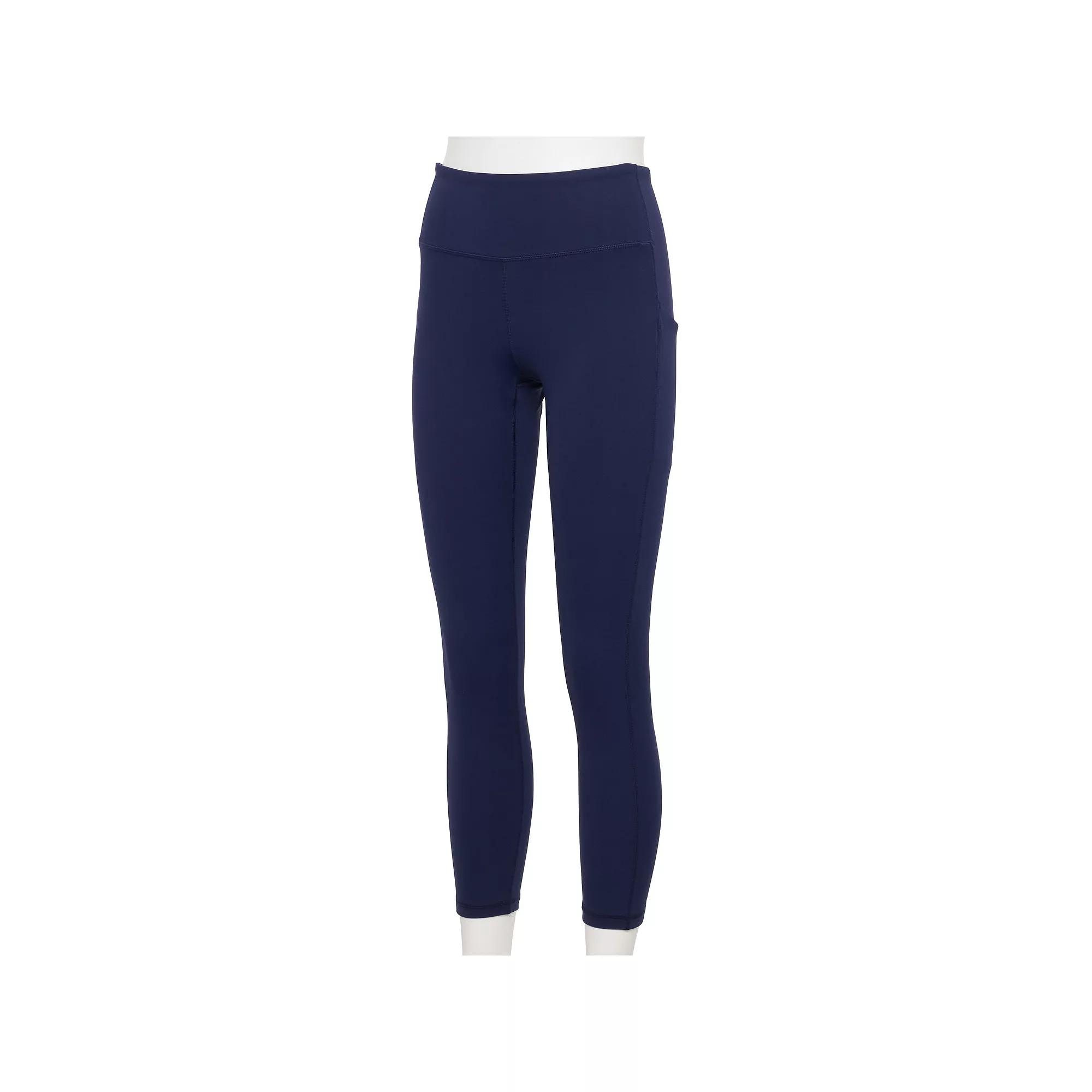 Women's Tek Gear® Adaptive Ultrastretch High-Waisted 7/8 Leggings, Size: Large, Blue Romance Product Image