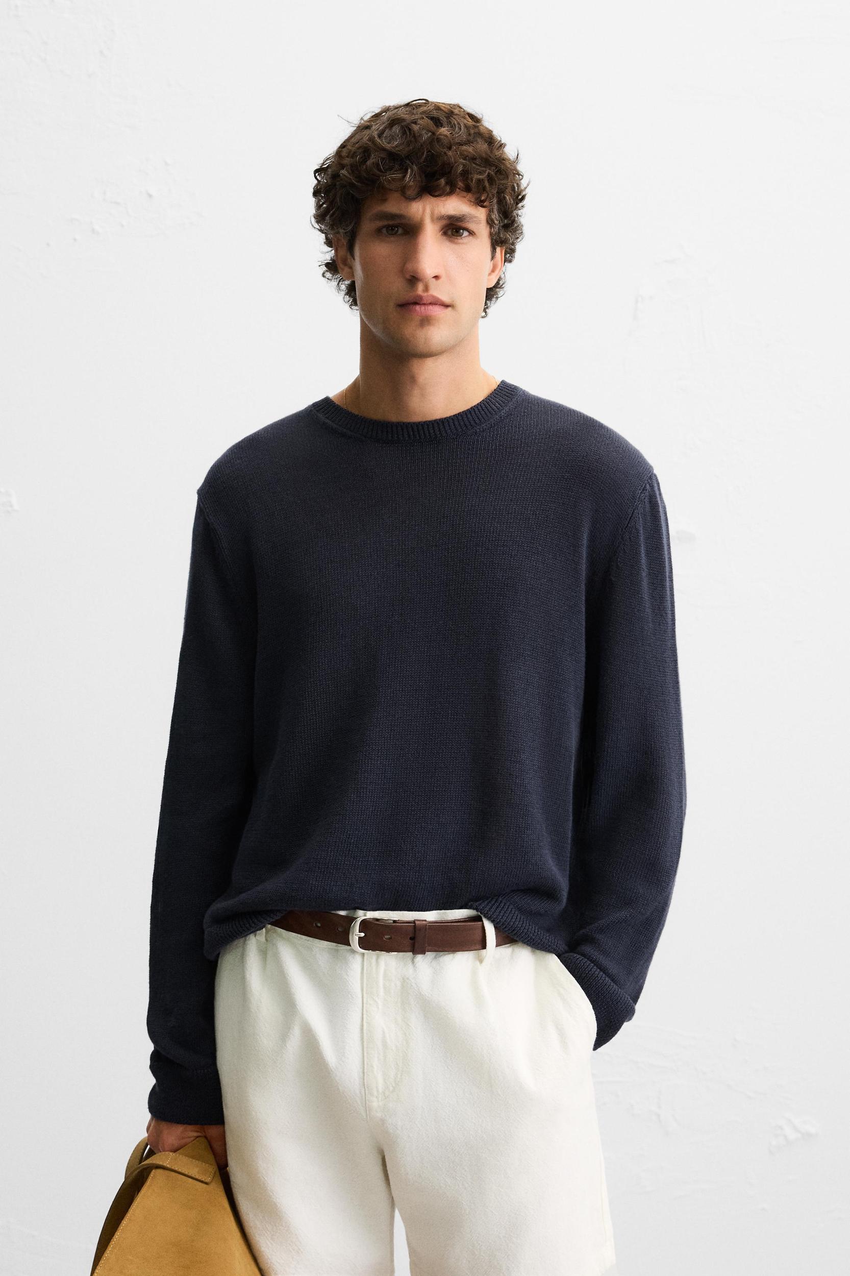 LINEN - COTTON SWEATER Product Image