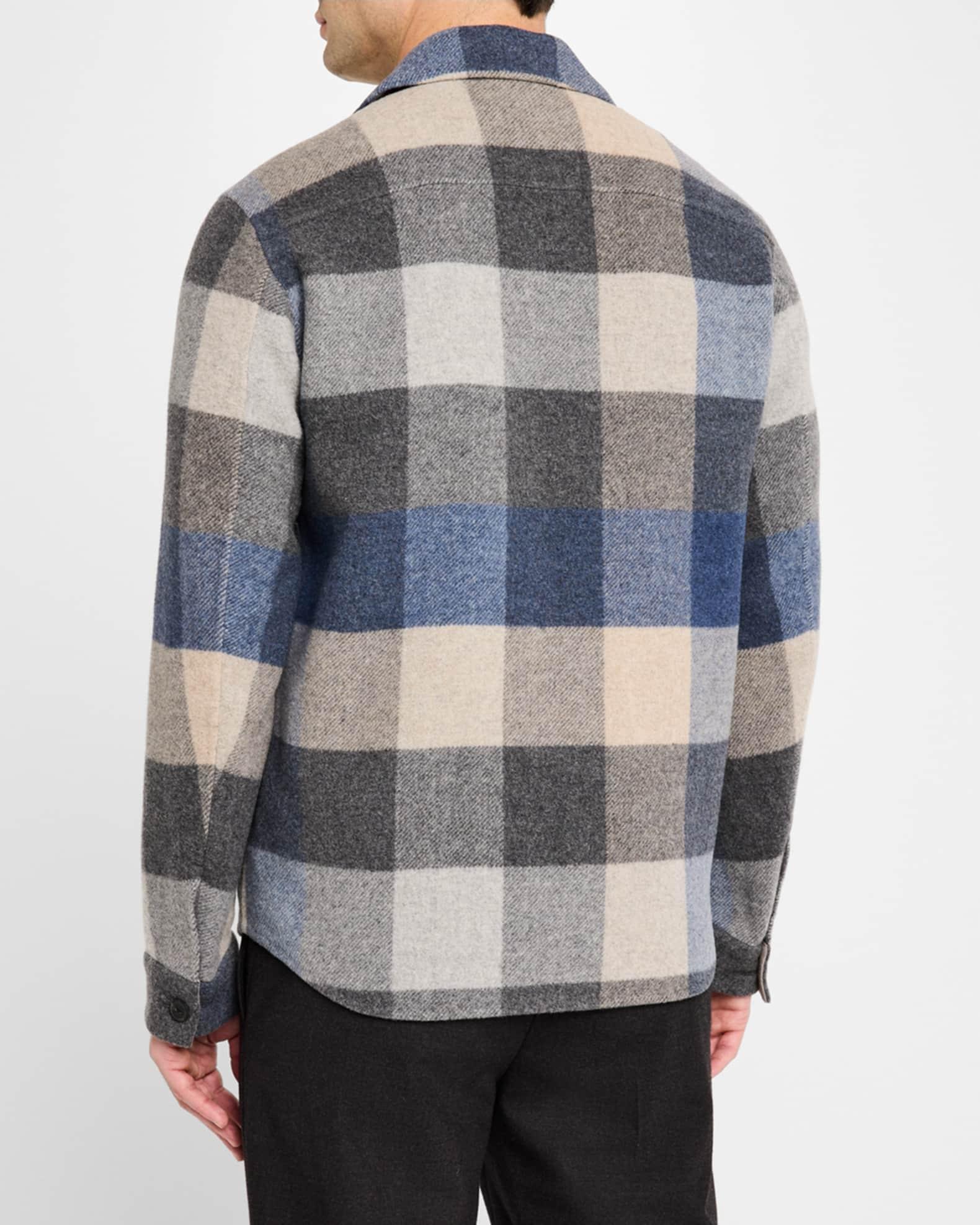 Men's Plaid Splittable Overshirt Product Image