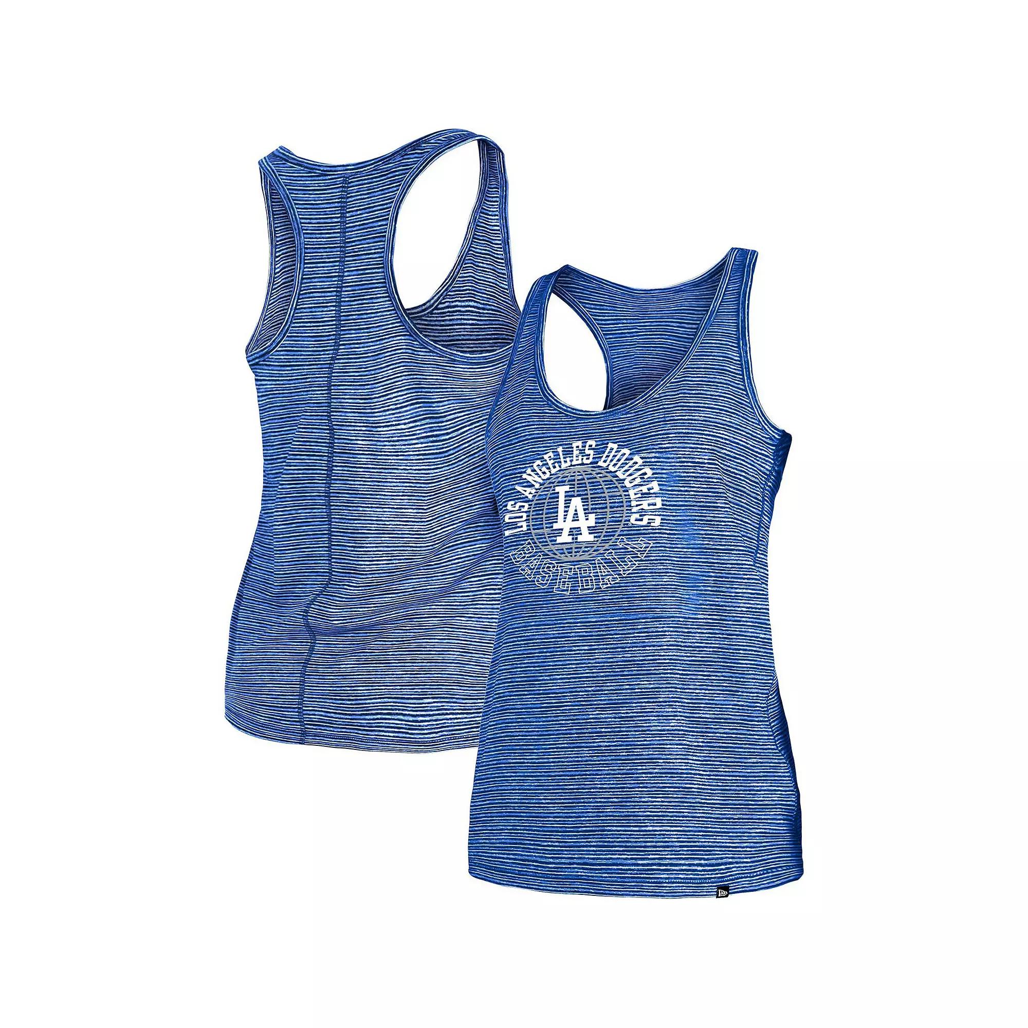 Women's New Era Royal Los Angeles Dodgers Active Racerback Tank Top,  Product Image