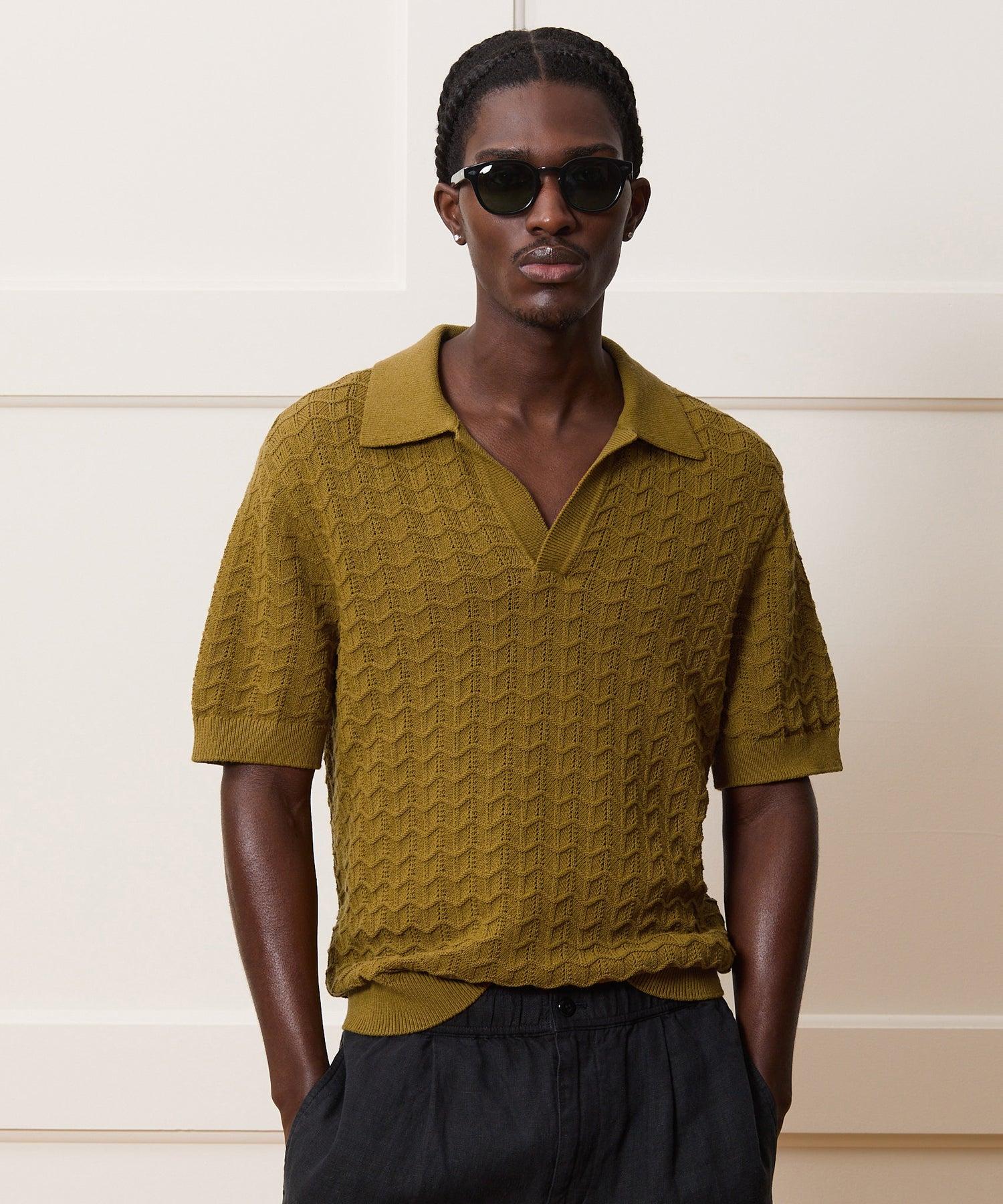 Relaxed Cotton Montauk Sweater Polo Product Image