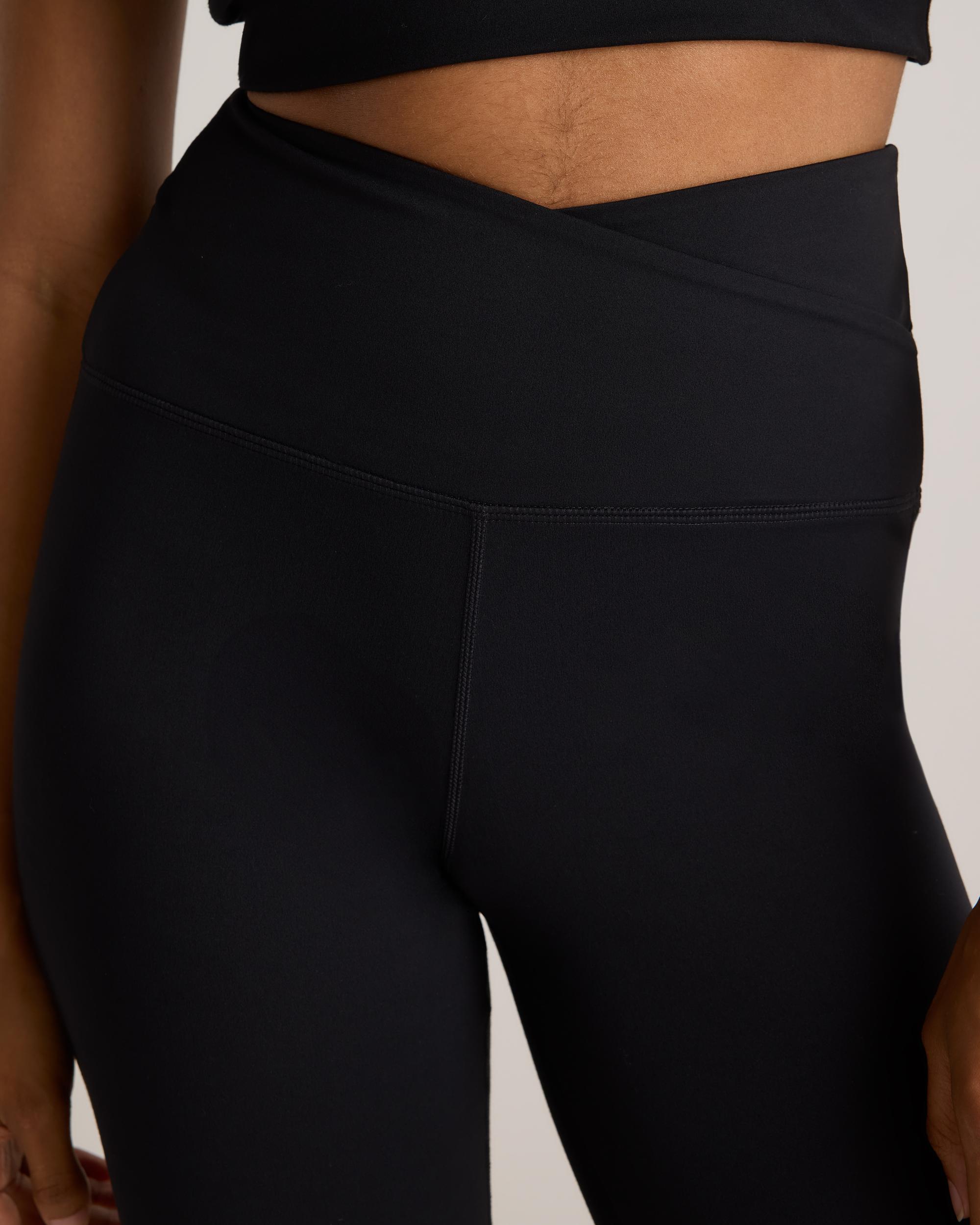 Quince | Women's Ultra-Form High-Rise Crossover Flared Pants Size XS, Nylon/Spandex Product Image