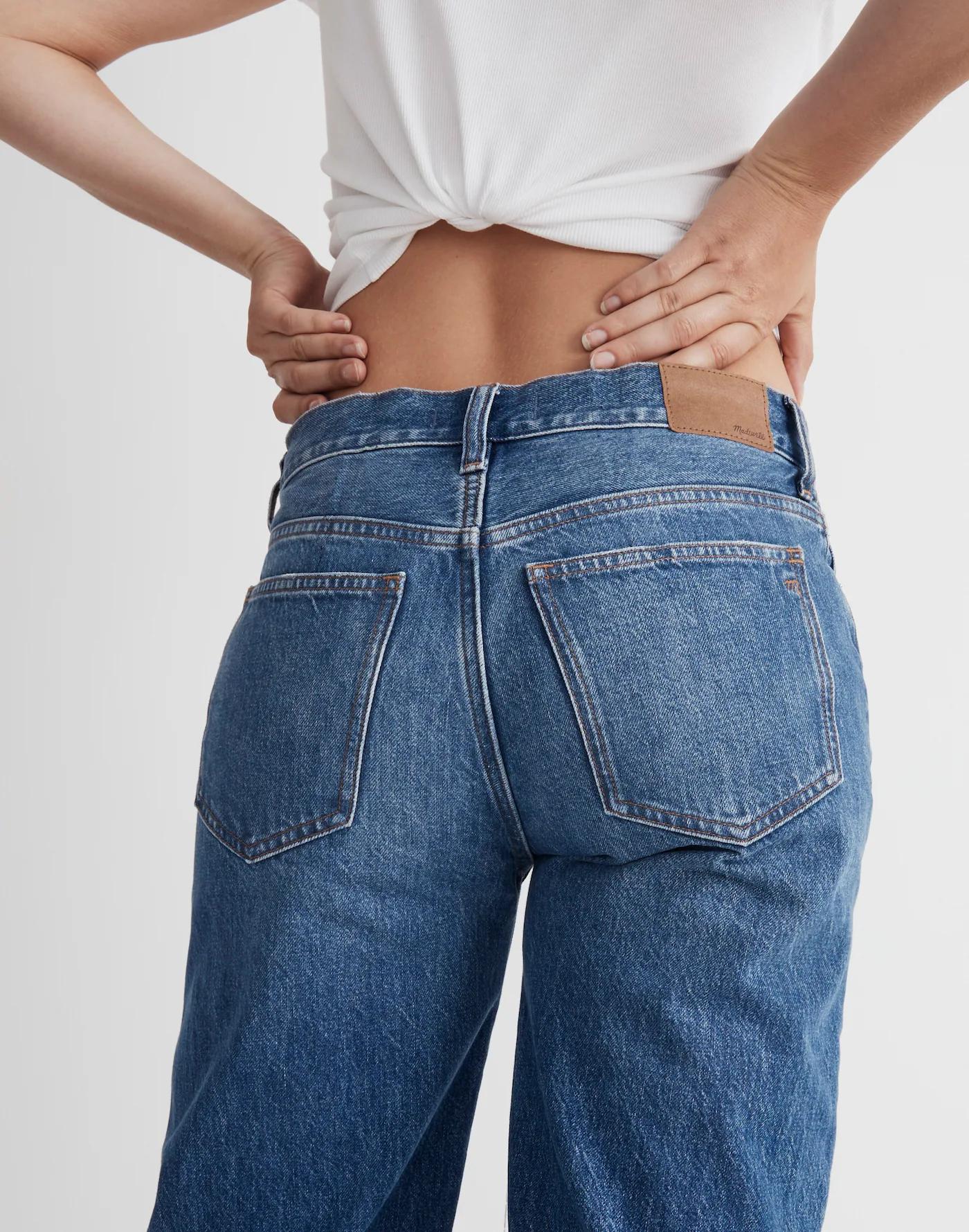 Low-Slung Straight Jeans Product Image