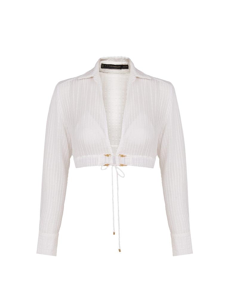 Alexia Detail Blouse - Off White Product Image