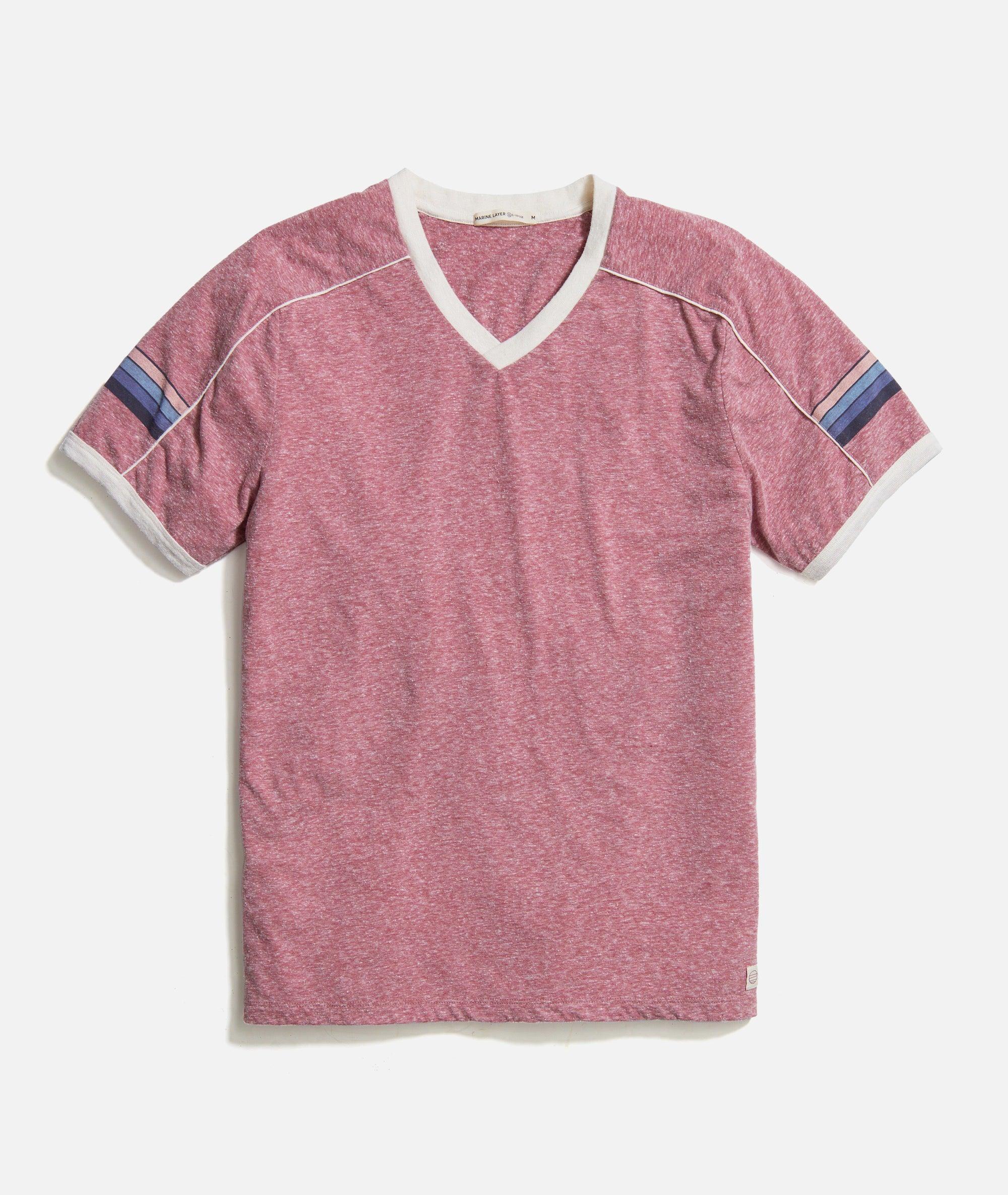 Varsity V Neck Tee Product Image