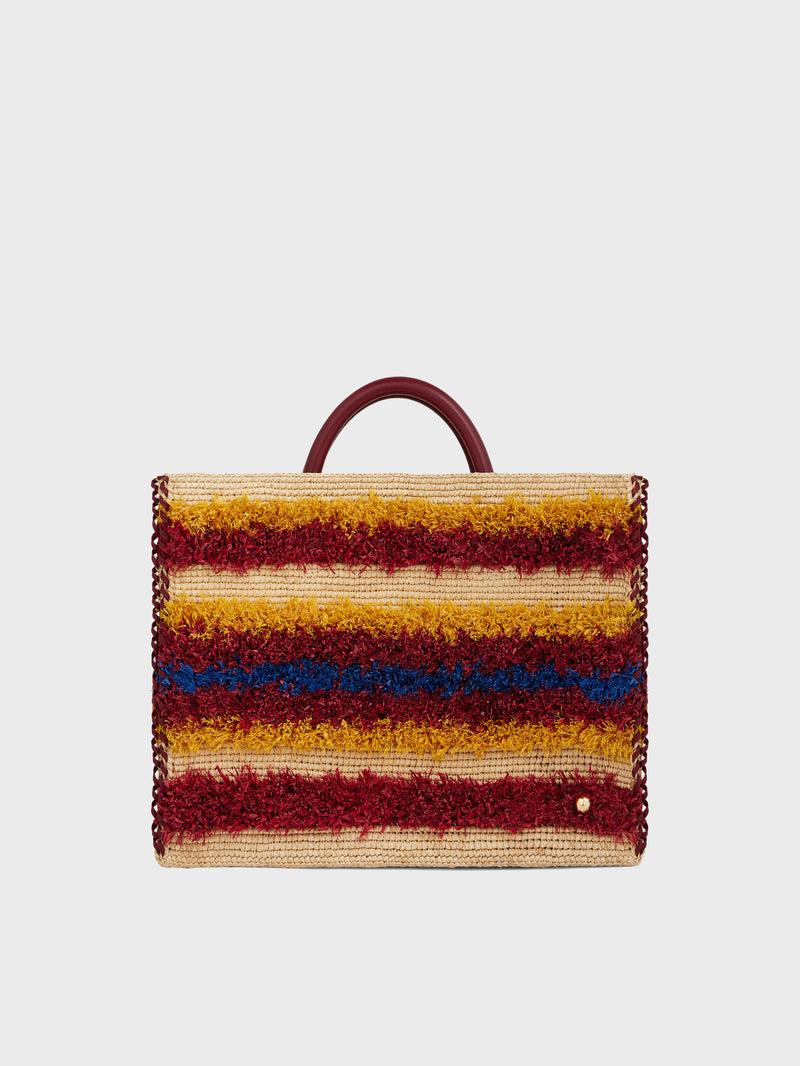 TOTE BAG IN RAFFIA  WITH STRAPS Product Image
