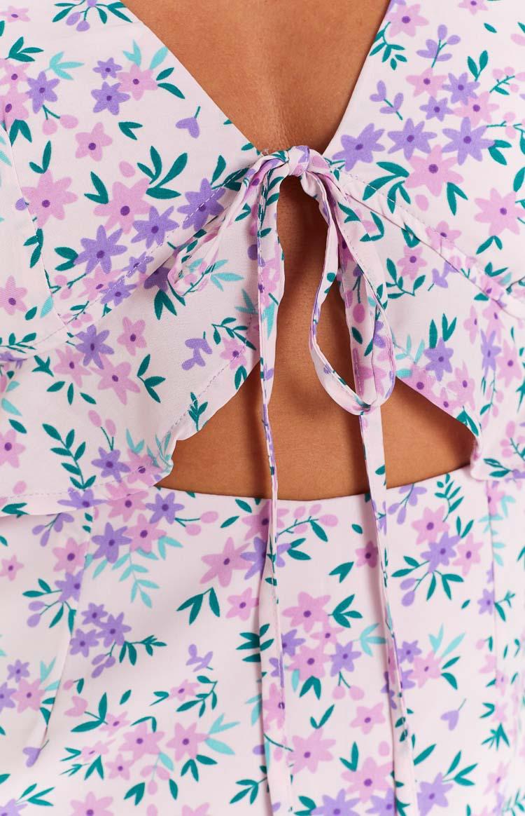 Luelle Lilac Floral Mini Dress Product Image