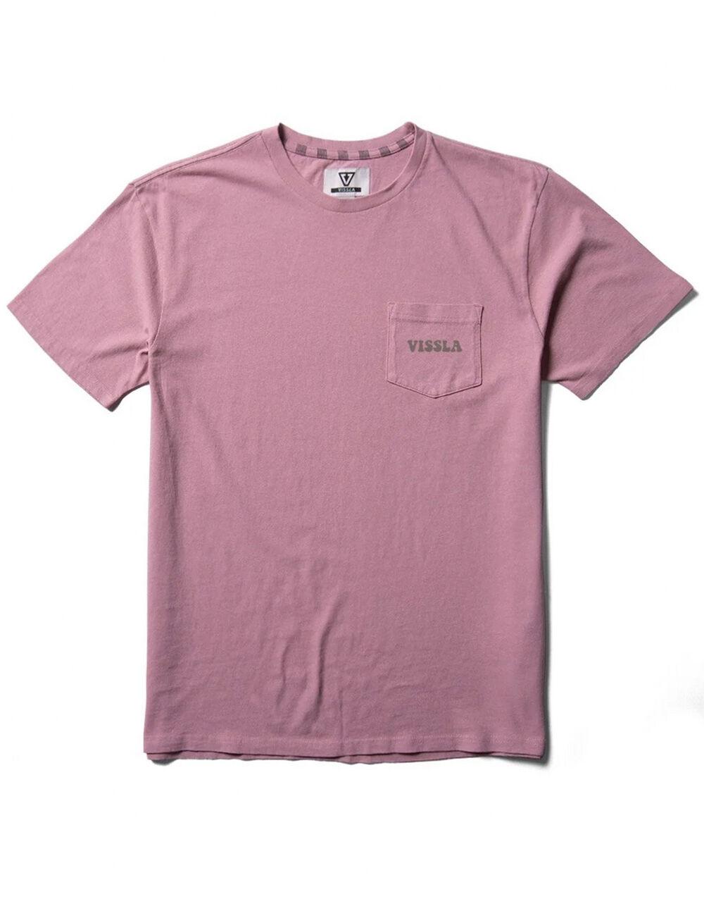 VISSLA Bird Brain Mens Pocket Tee - DUSTY PINK Product Image