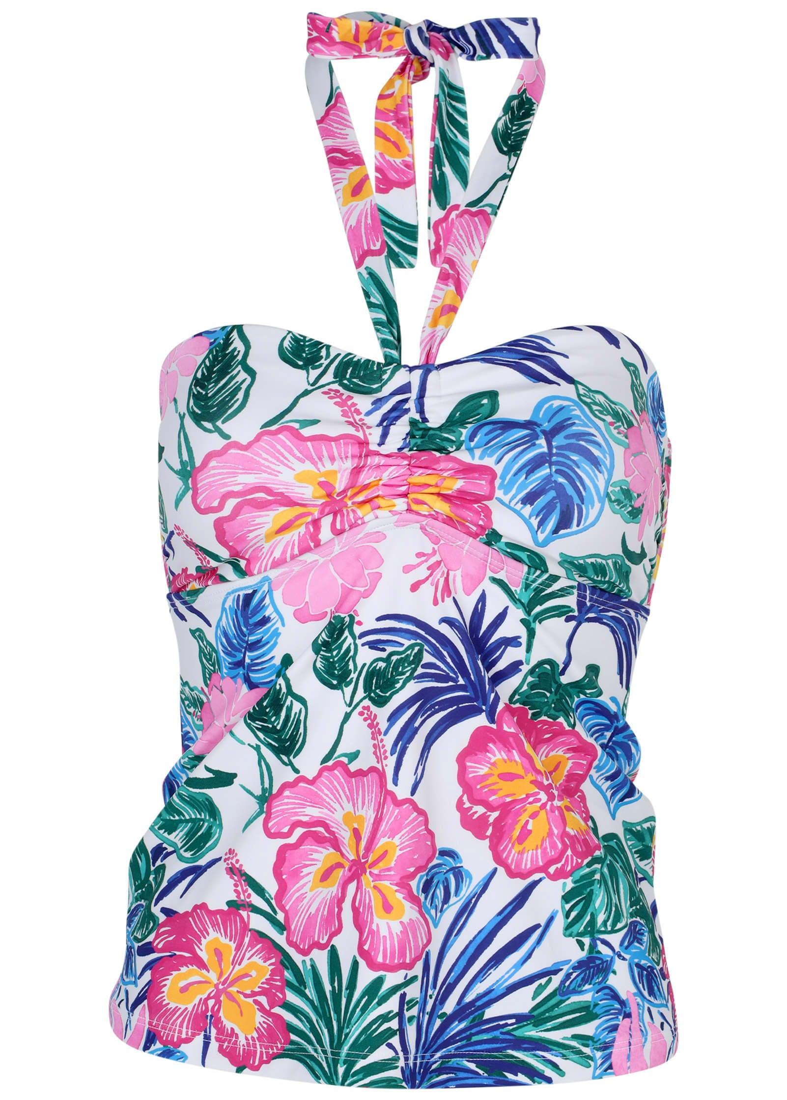 Halter Bandeau Tankini - Botanical Garden Product Image