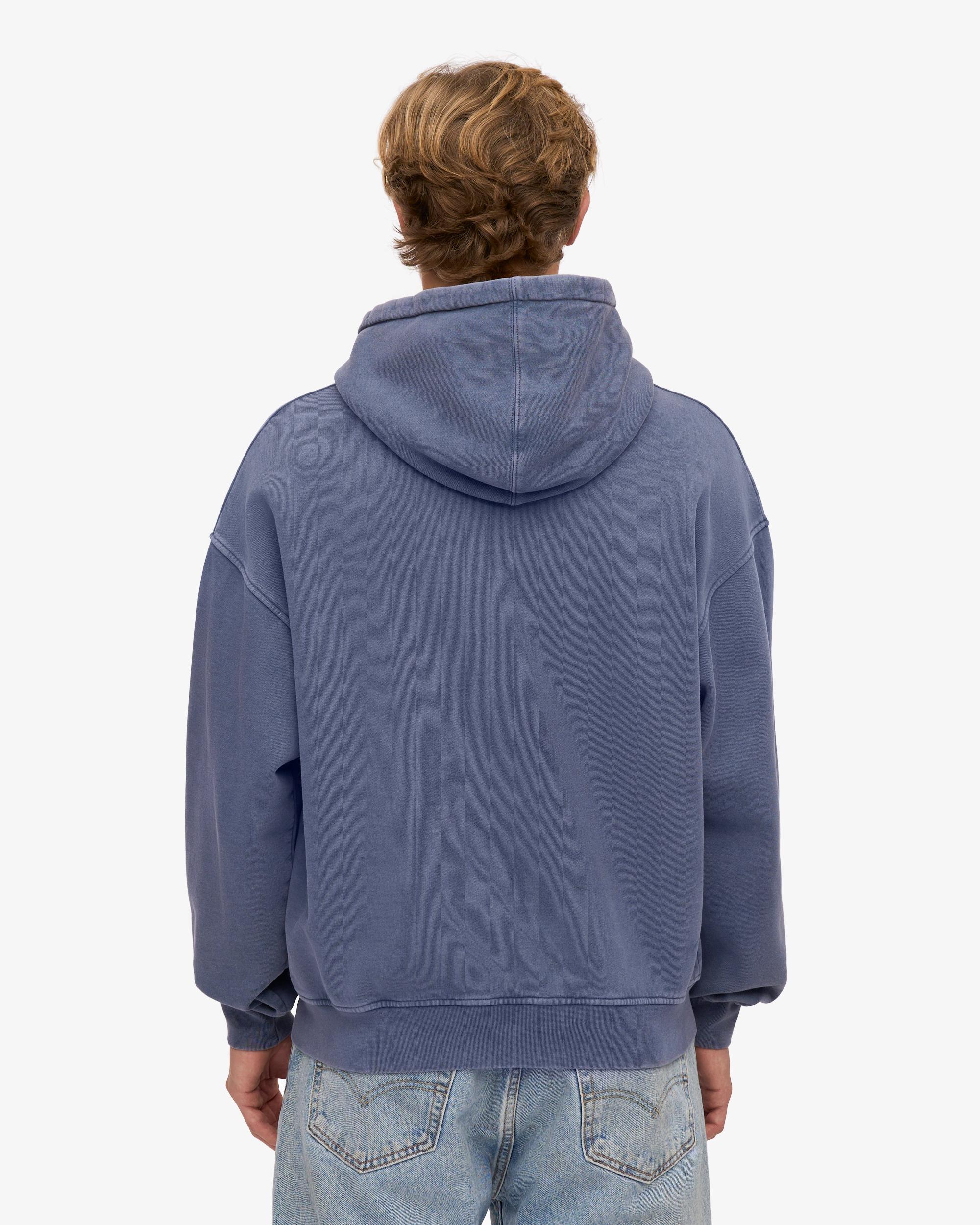 Organic Oversized Zip Hood - Neptune Blue Product Image