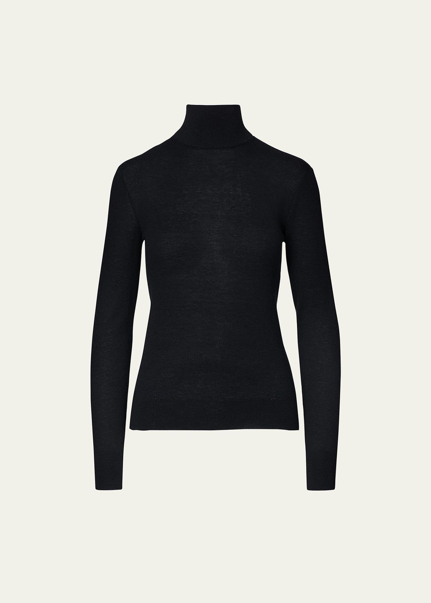 Long-Sleeve Cashmere Turtleneck Sweater Product Image