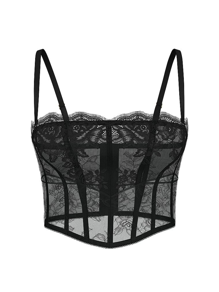 Rose Lace Strapless Corset Top Product Image