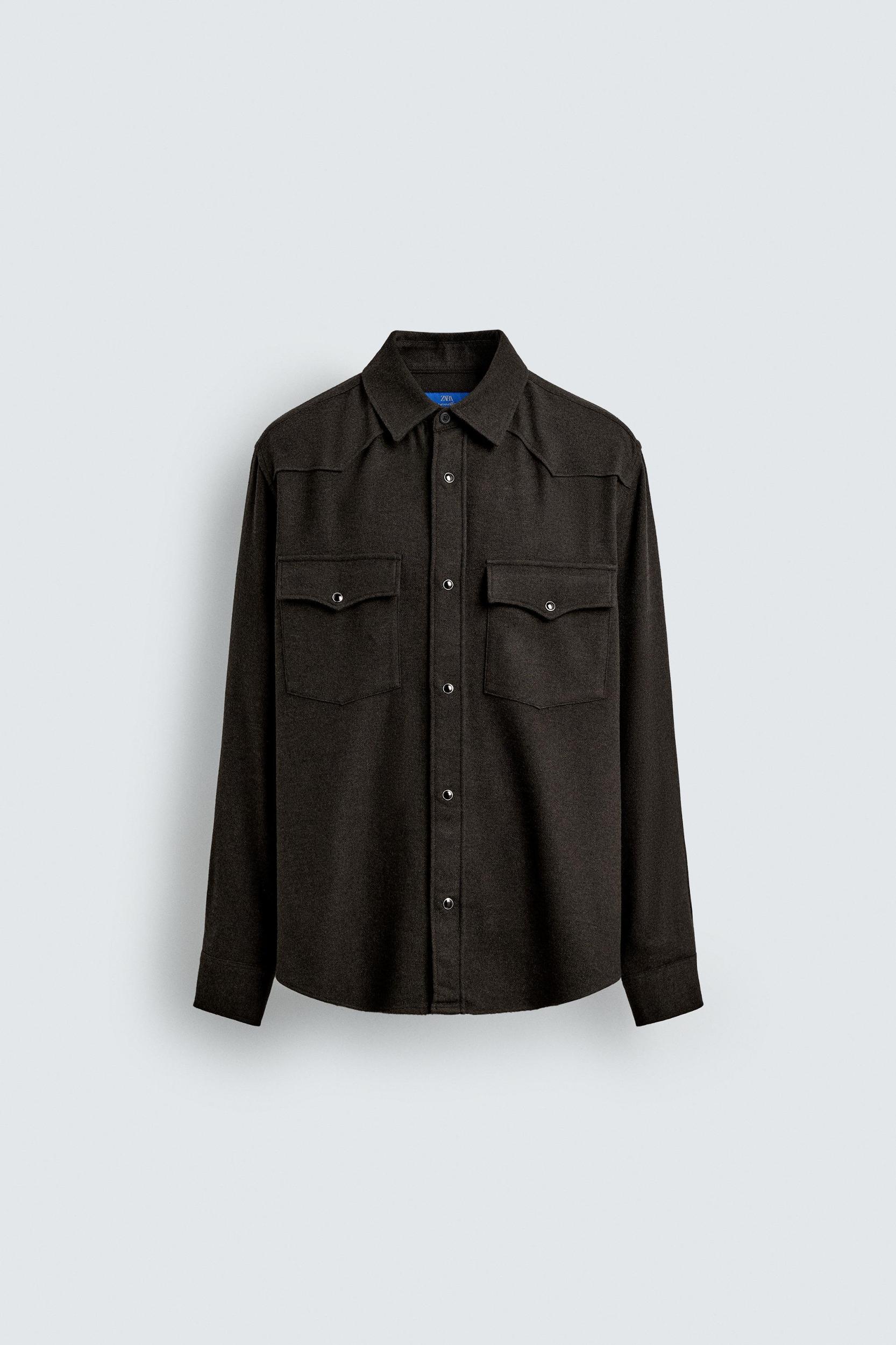 WOOL WESTERN SHIRT AARON LEVINE X ZARA Product Image