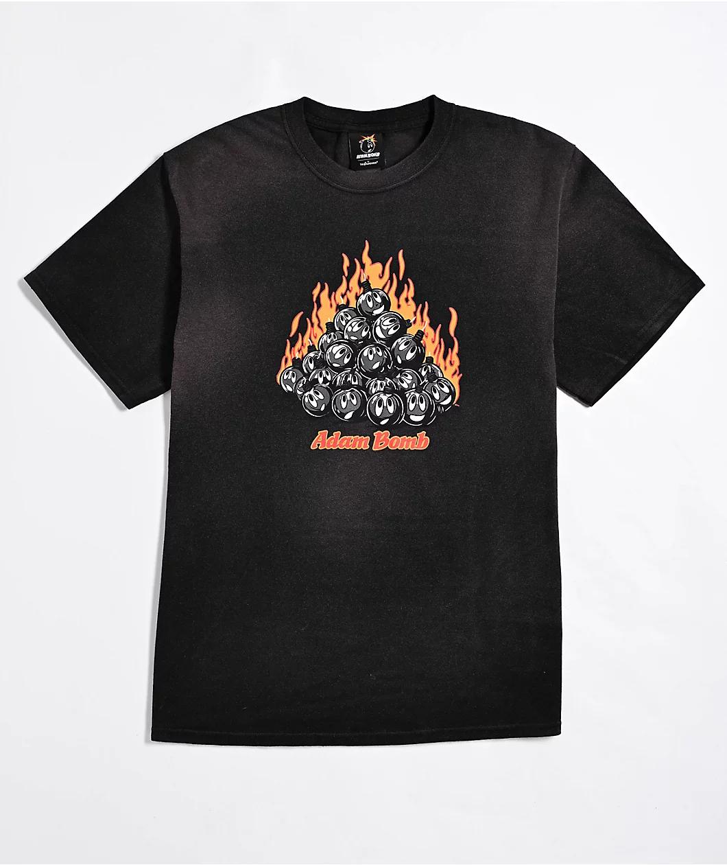 Adam Bomb Pile Black Wash T-Shirt Product Image