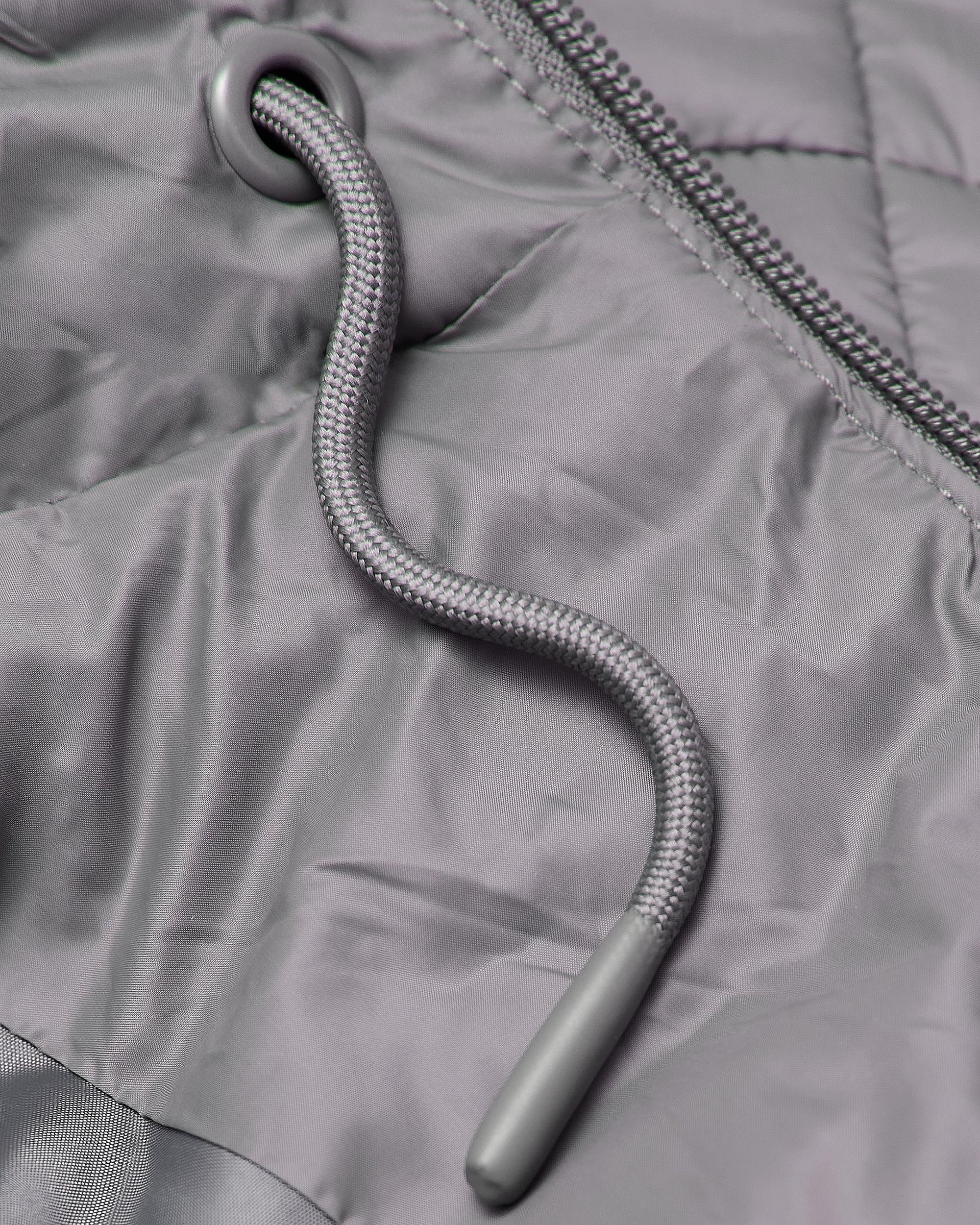 Gunmetal Hooded Puffer Jacket Product Image