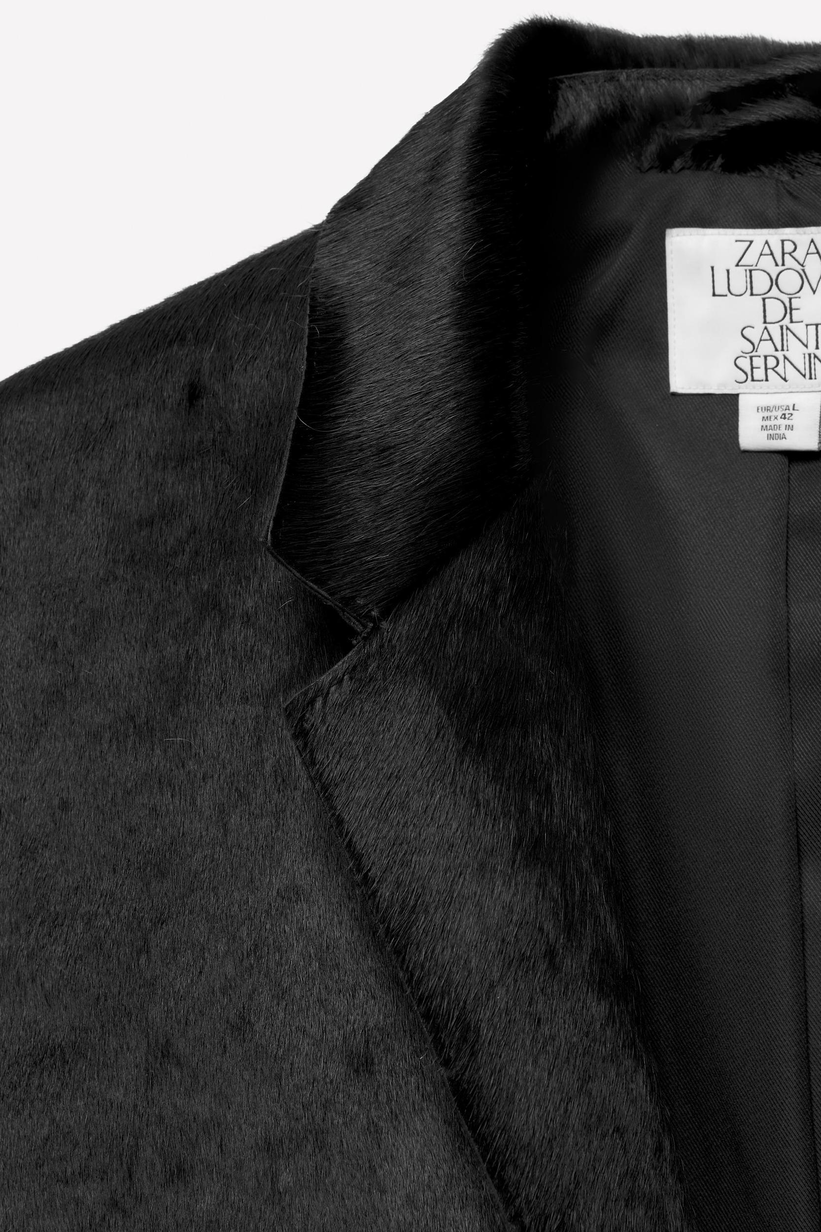 LEATHER FUR BLAZER LUDOVIC DE SAINT SERNIN x ZARA Product Image