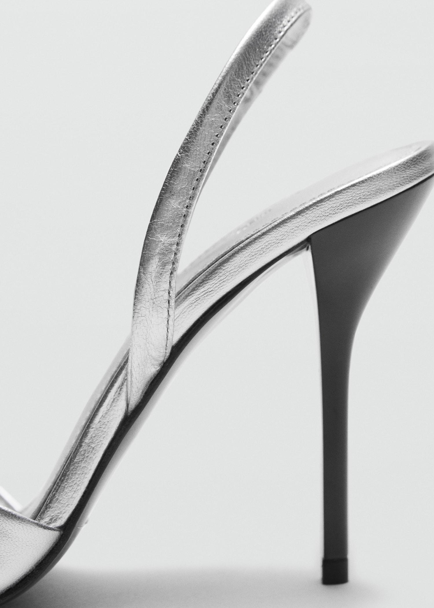 Leather sandals with contrasting heels - Women | MANGO USA Product Image