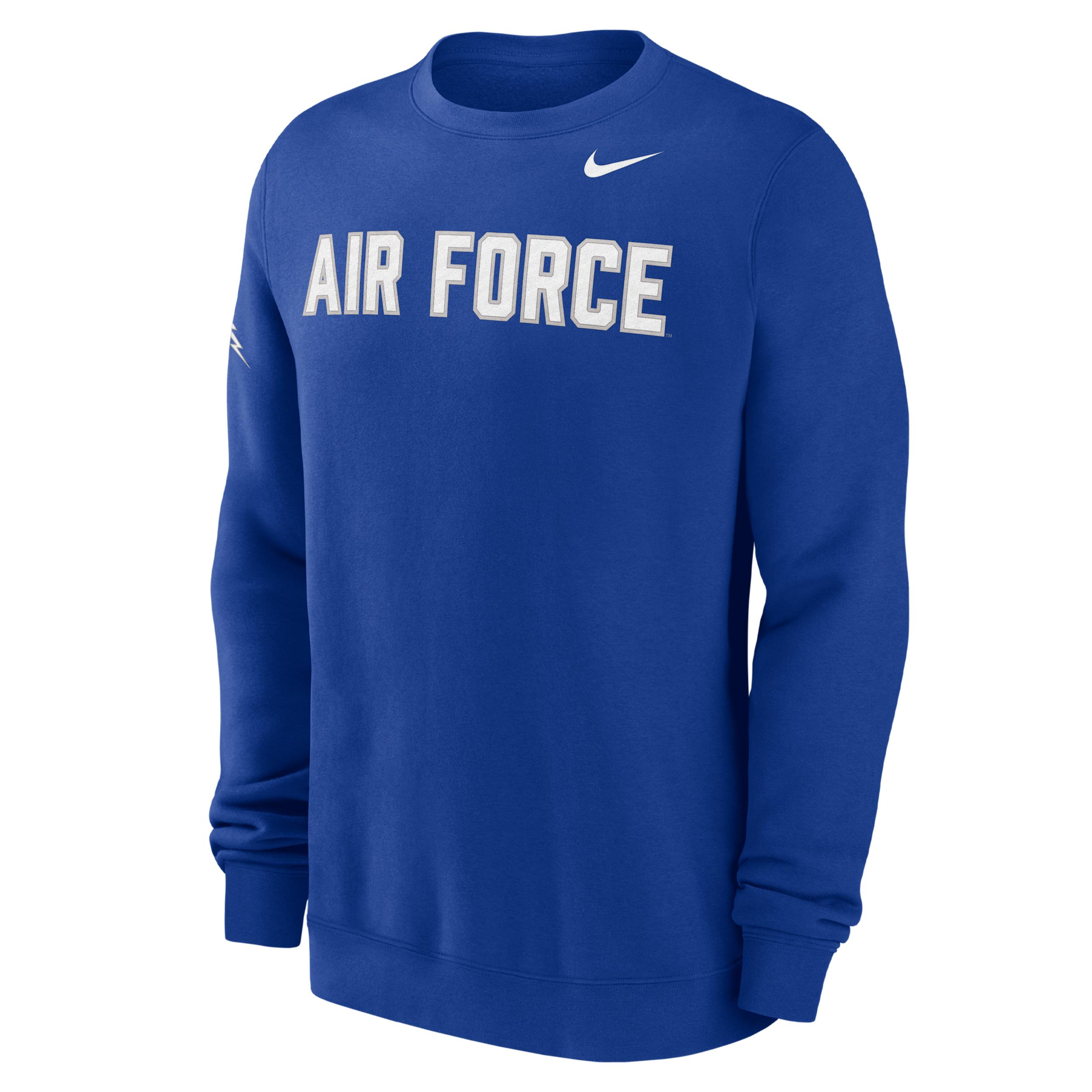 Air Force Club Fleece Nike Men's College Crew-Neck Sweatshirt Product Image