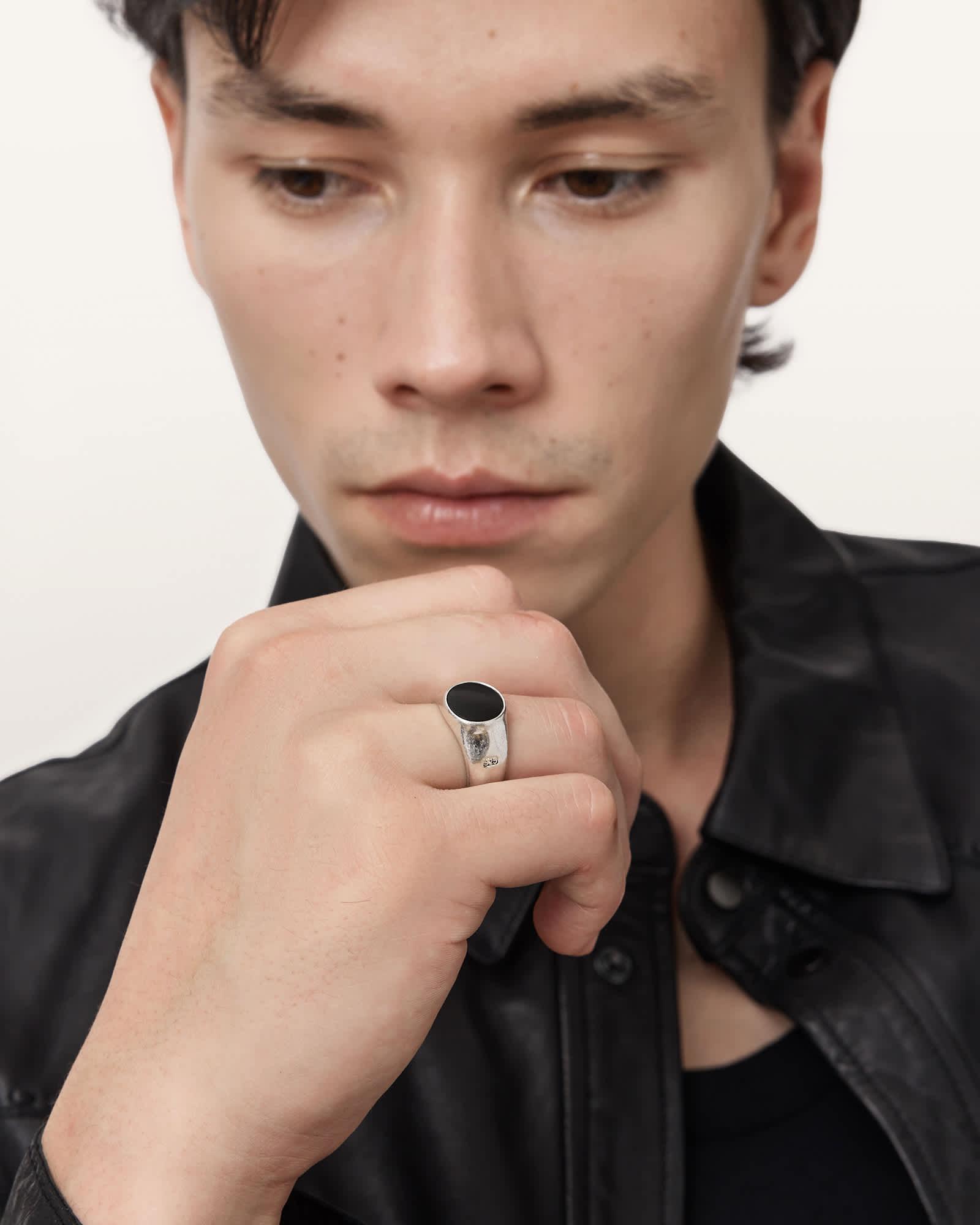 Nellie Pave Earrings WARM SILVER | ALLSAINTS US Product Image
