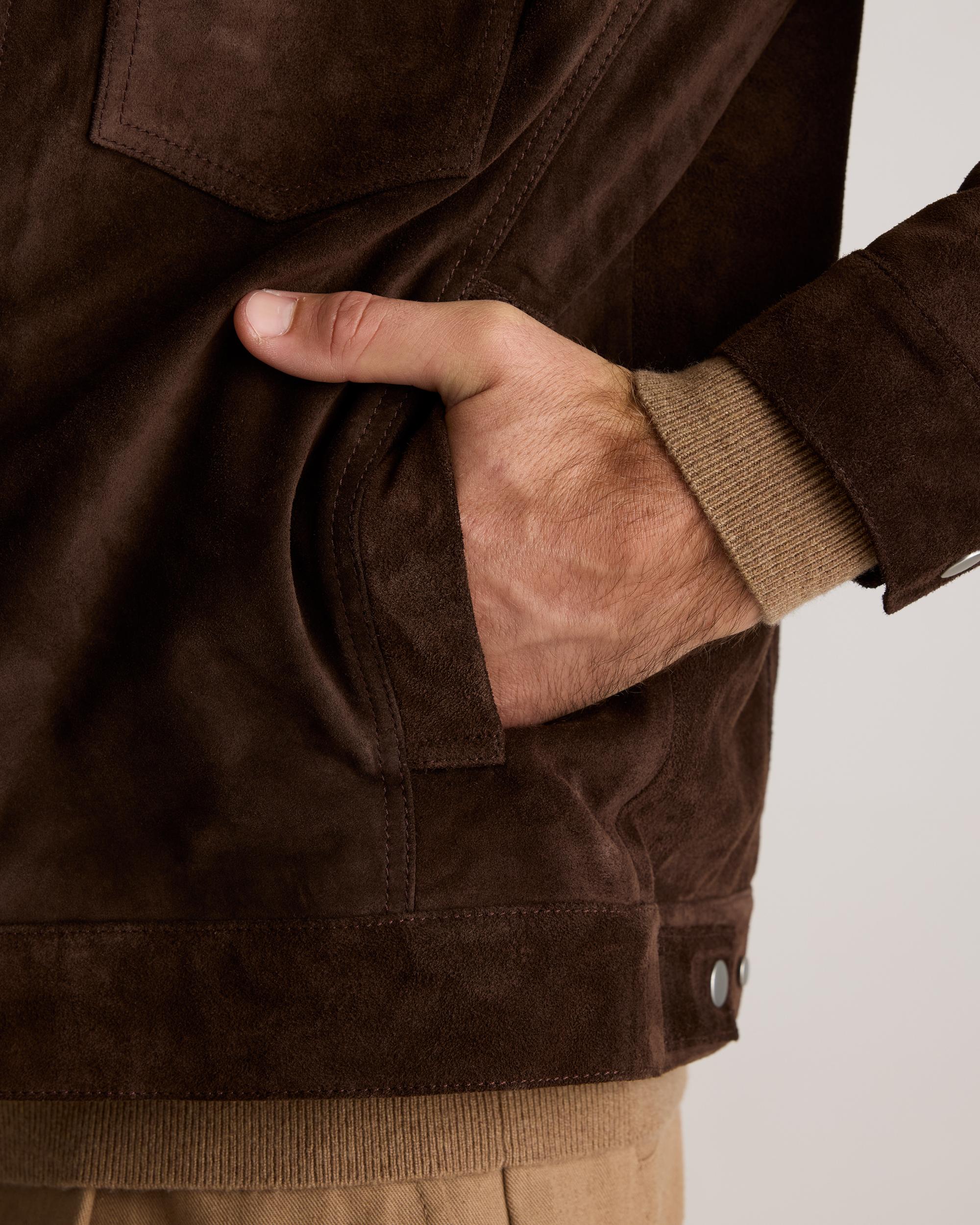 Quince | Men's Italian Suede Trucker Jacket Suede Leather Product Image