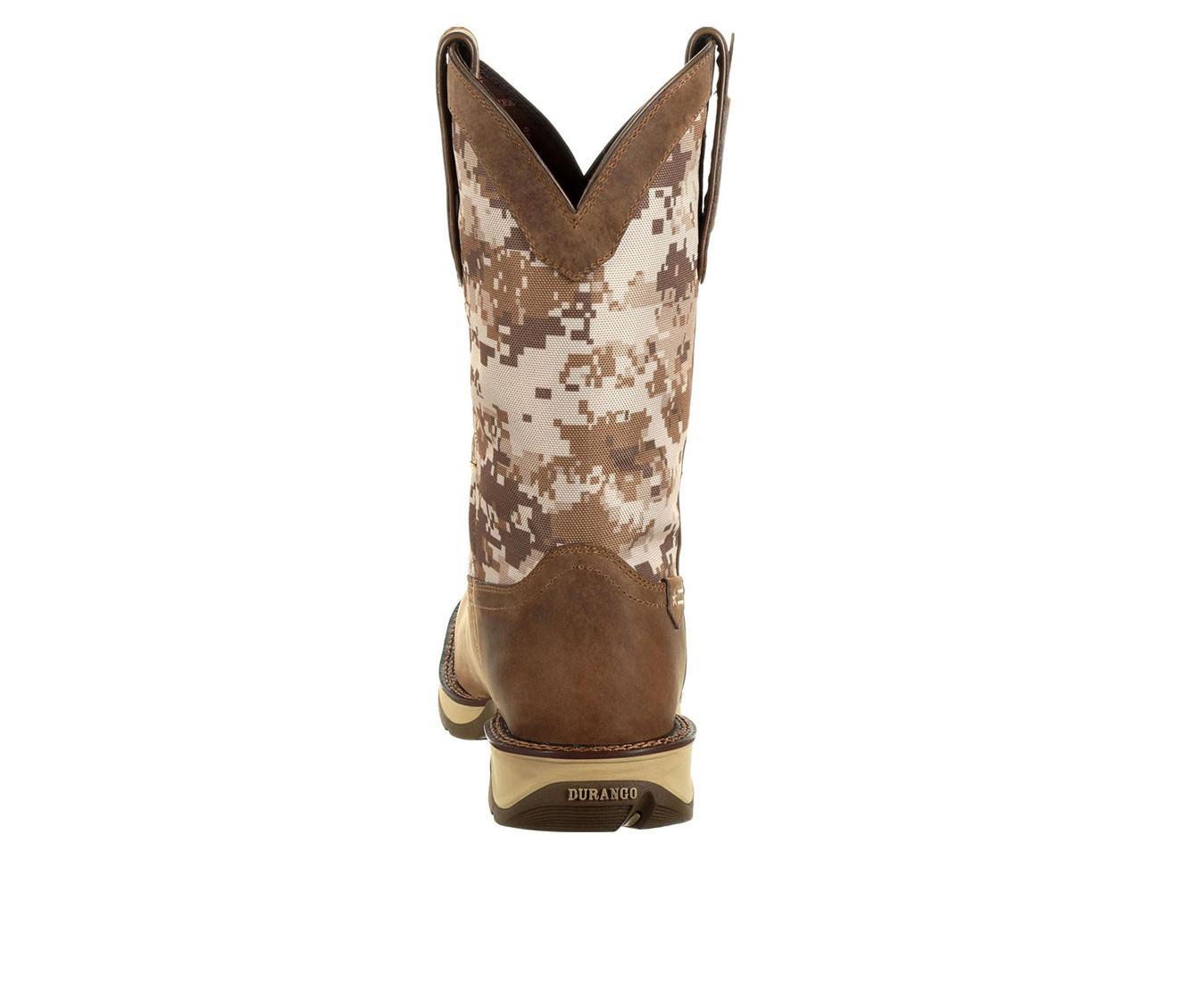 Men's Durango Rebel Desert Camo Pull-on Western Cowboy Boots Product Image