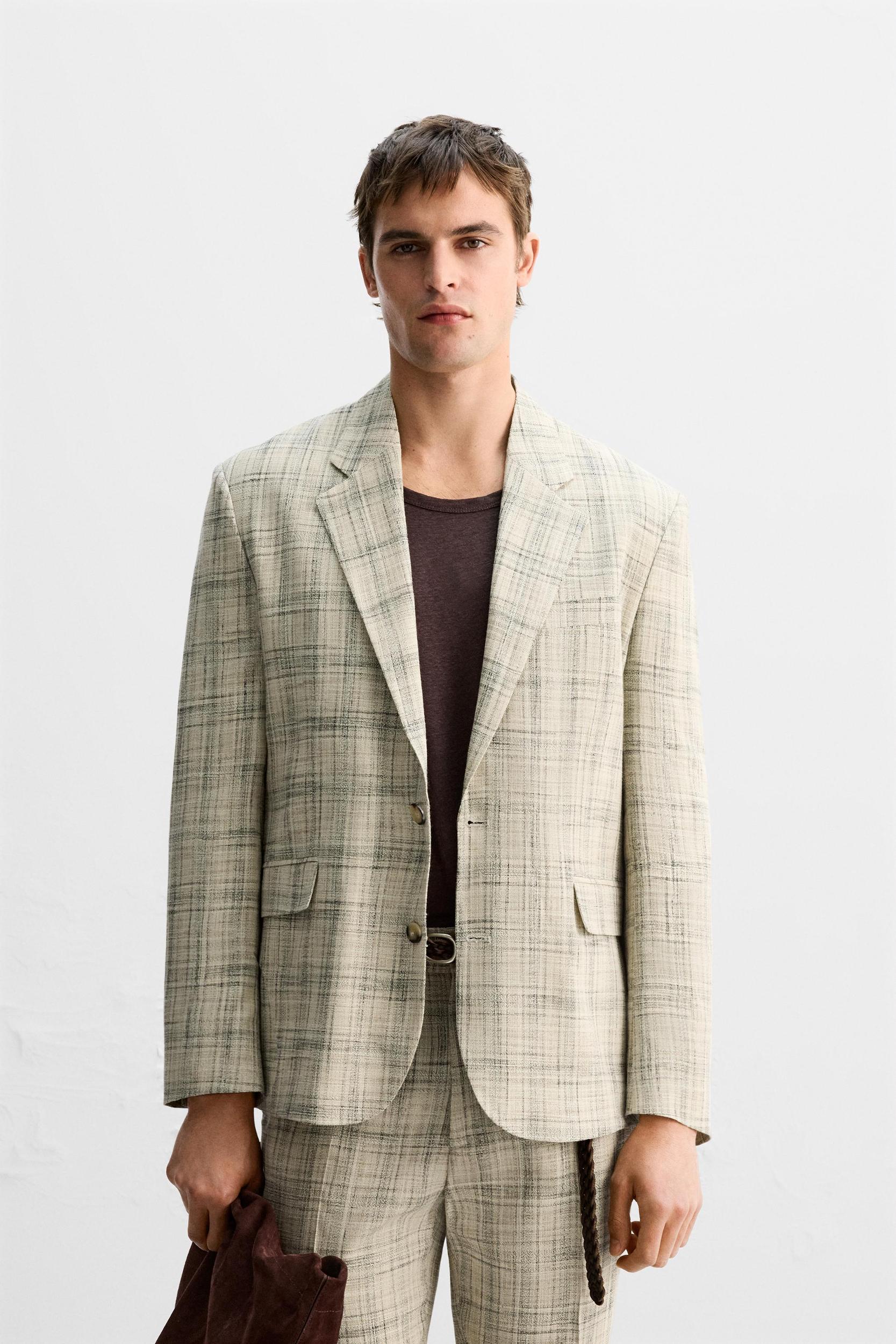 LIMITED EDITION PLAID SUIT BLAZER Product Image