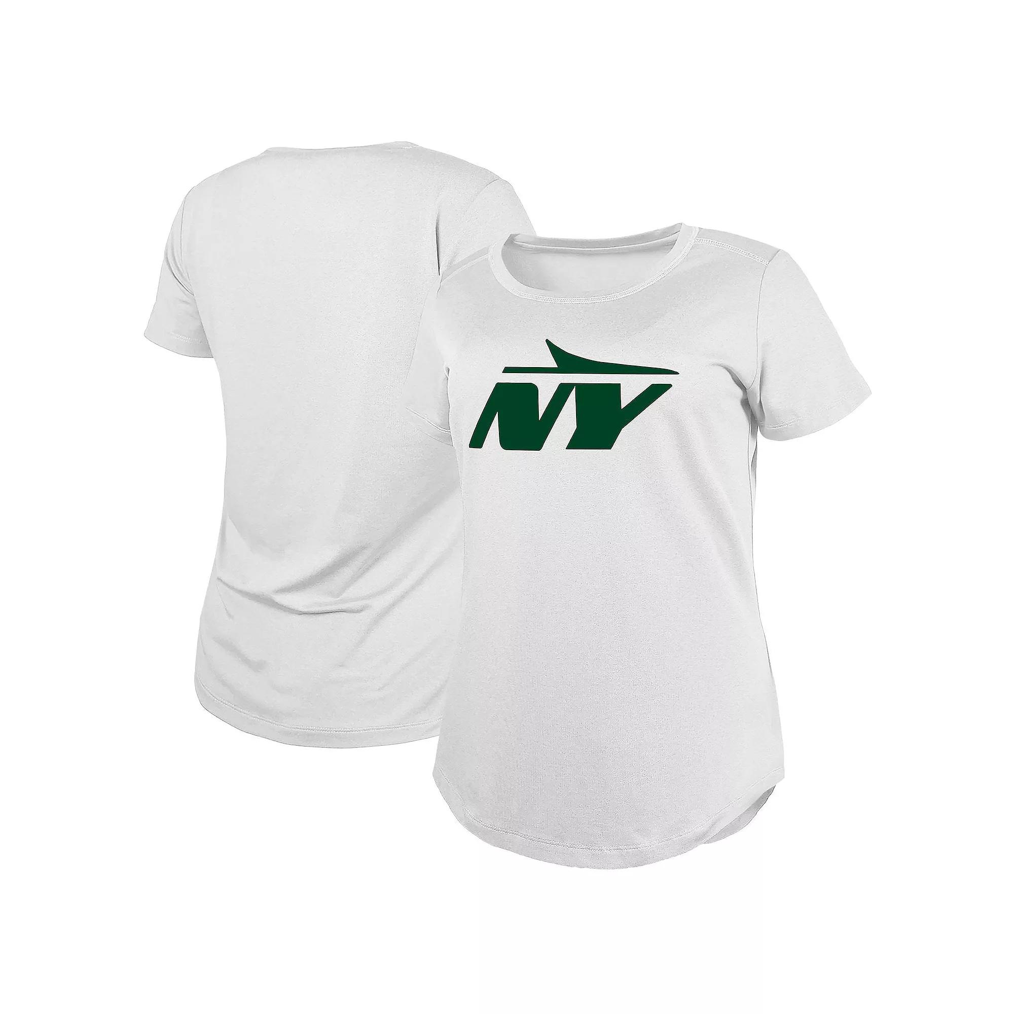 Women's New Era White New York Jets NY Logo T-Shirt,  Product Image