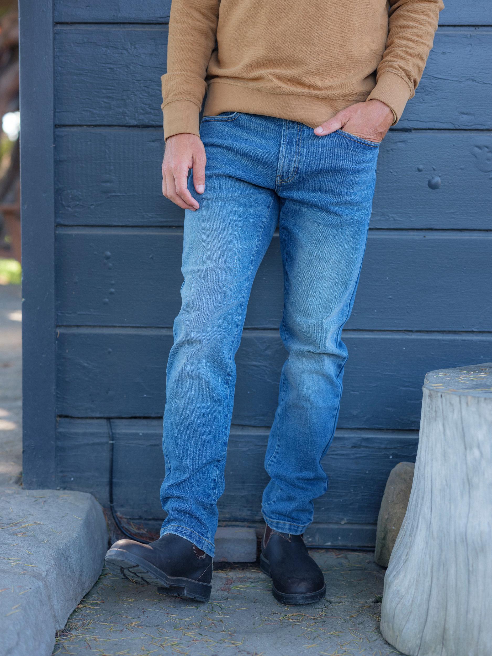 Edward Stretch Slim Fit Denim - Vintage Wash Product Image