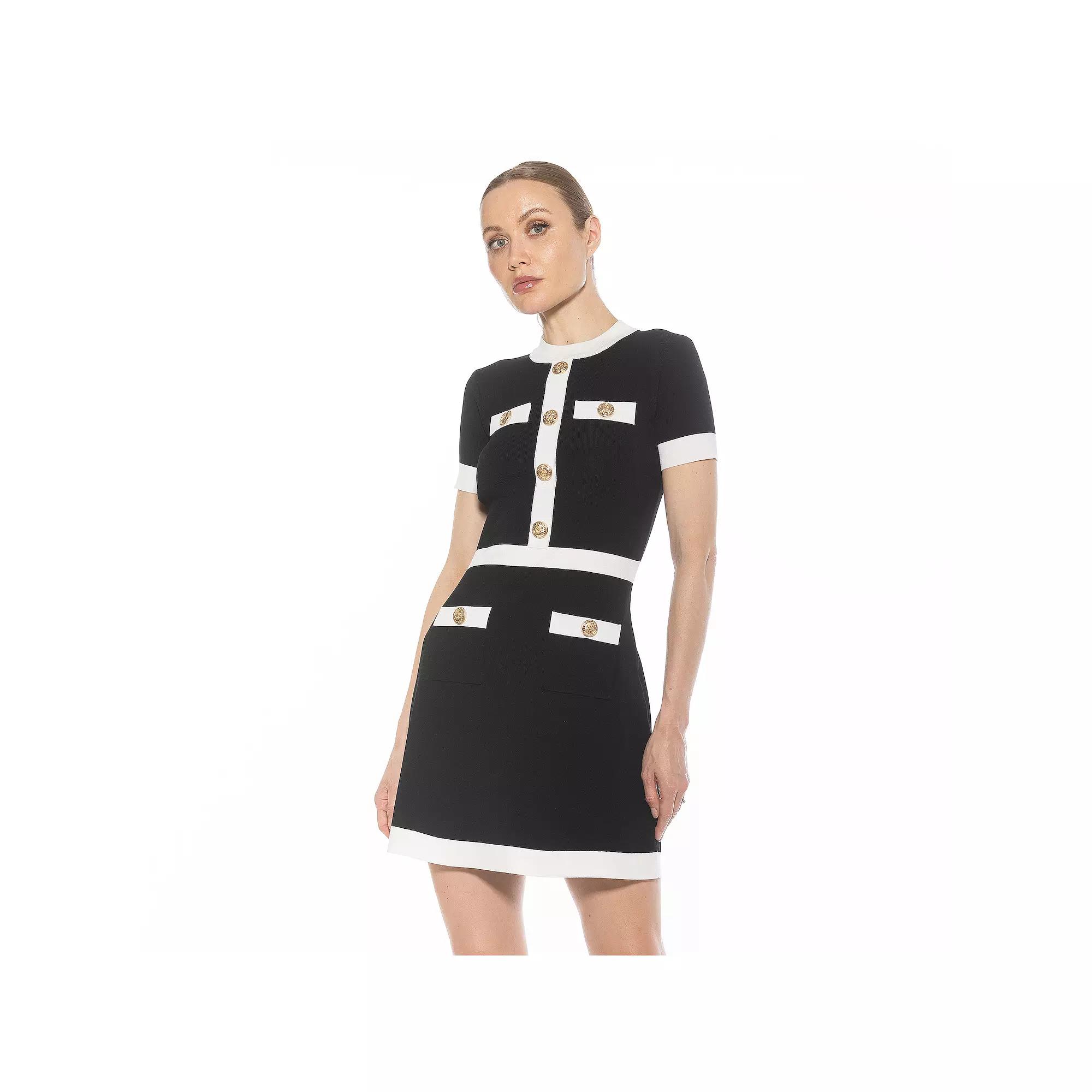 Women's ALEXIA ADMOR Beatrix Short Sleeve Fit & Flare Dress,  Product Image