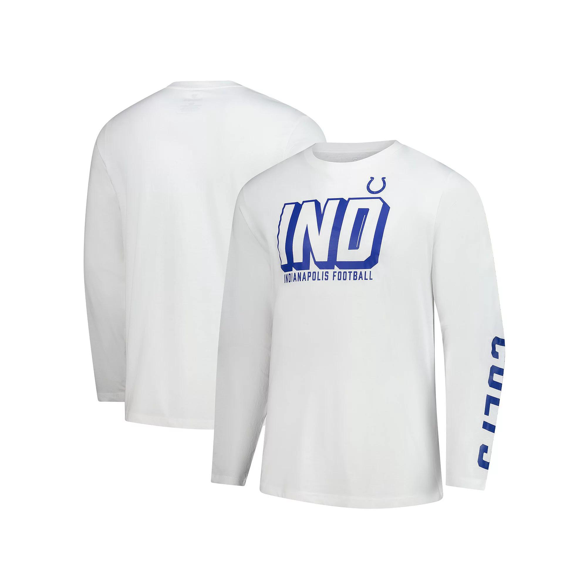 Men's Fanatics  White Indianapolis Colts Long Sleeve T-Shirt, Size: Small Product Image