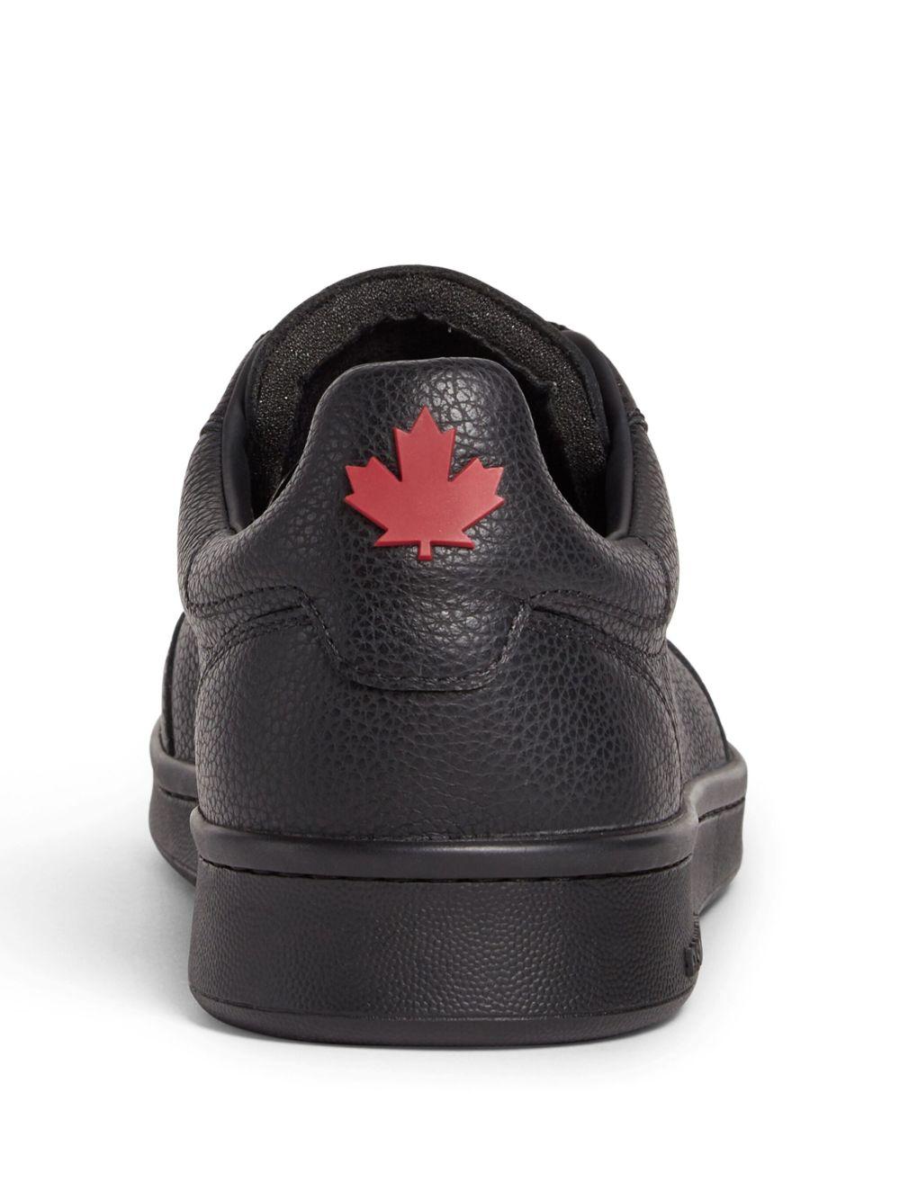 low-top leather sneakers Product Image