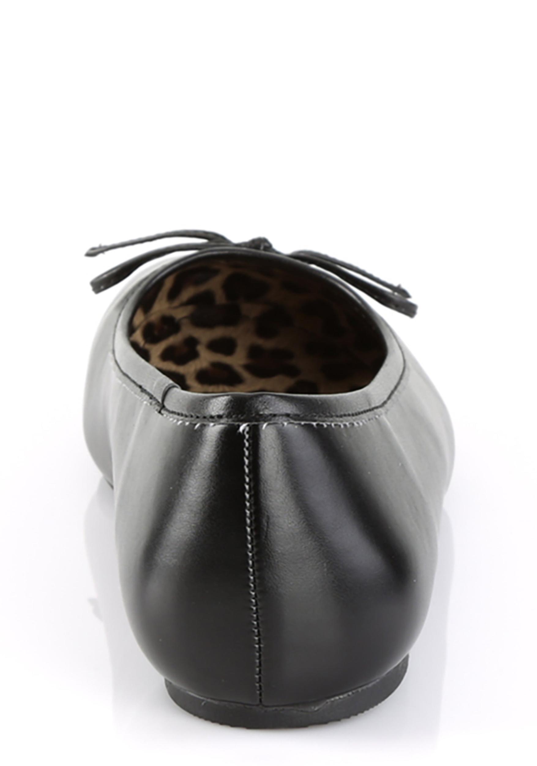 Pleaser Anna-01 Ballet Flats - Black Product Image