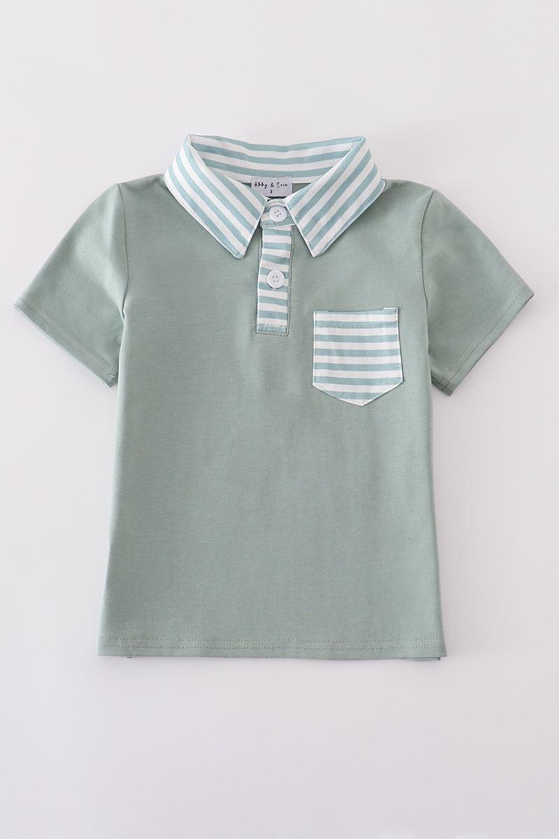 Sage stripe button down shirt Product Image