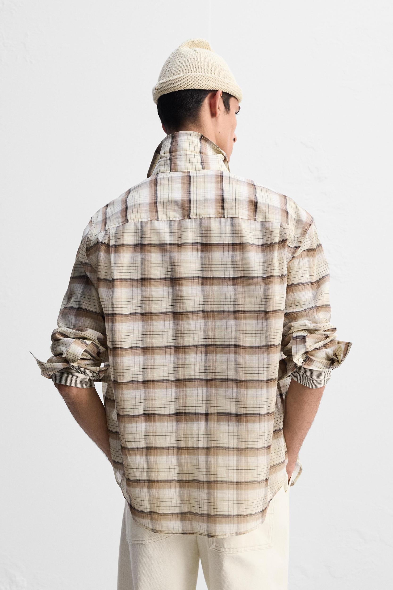 LIMITED EDITION COTTON-SILK PLAID SHIRT Product Image
