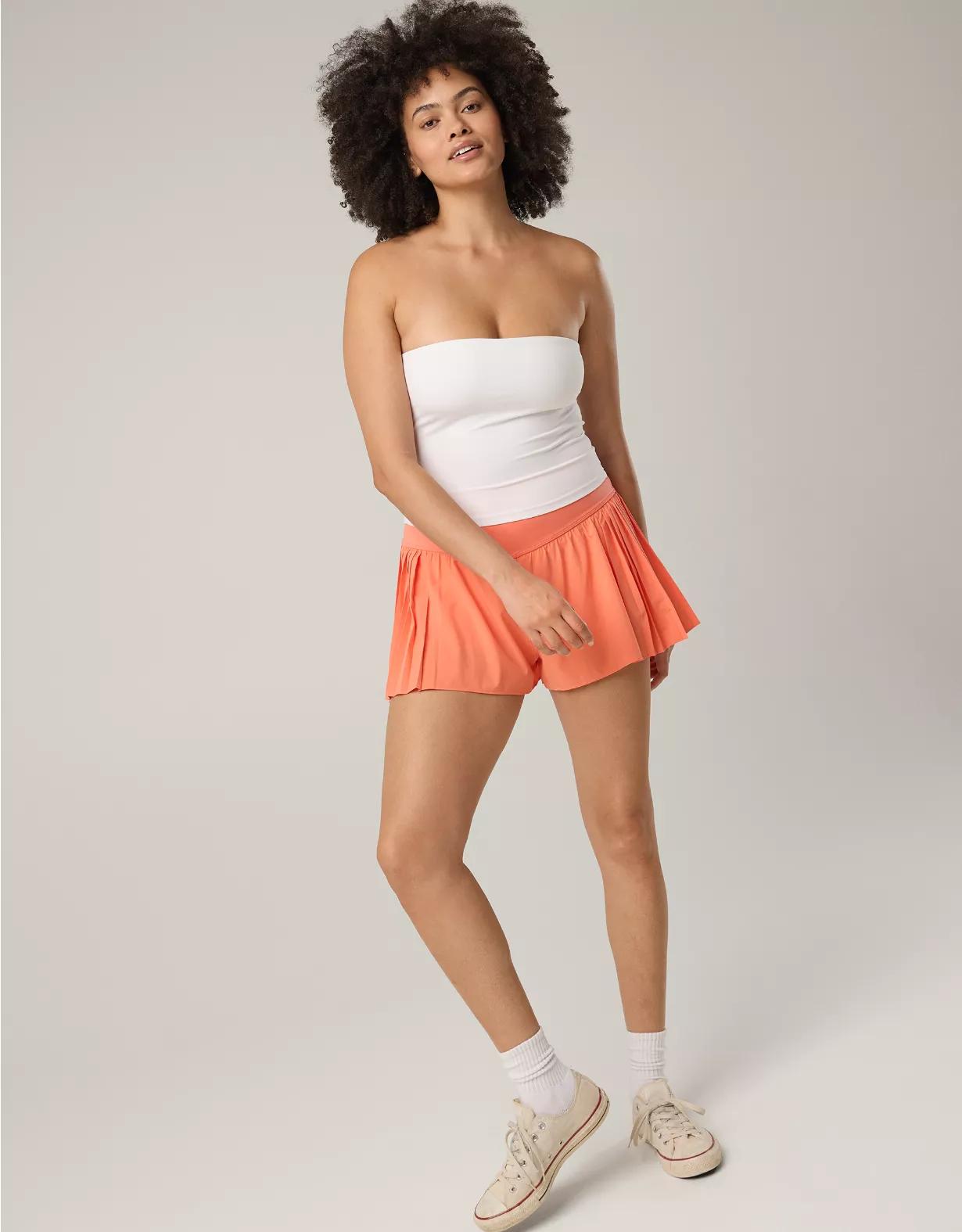 OFFLINE By Aerie Real Me Pleated Flowy Short Product Image