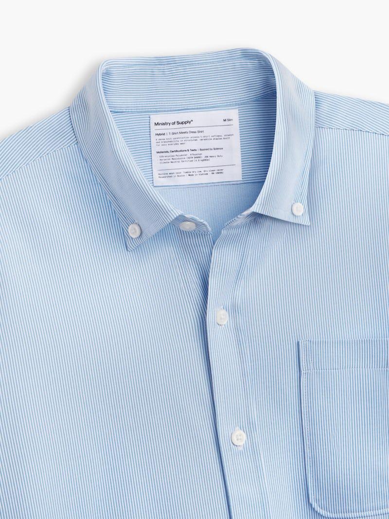 Men's Hybrid Sport Shirt - Chambray Stripe (MPS) Male Product Image