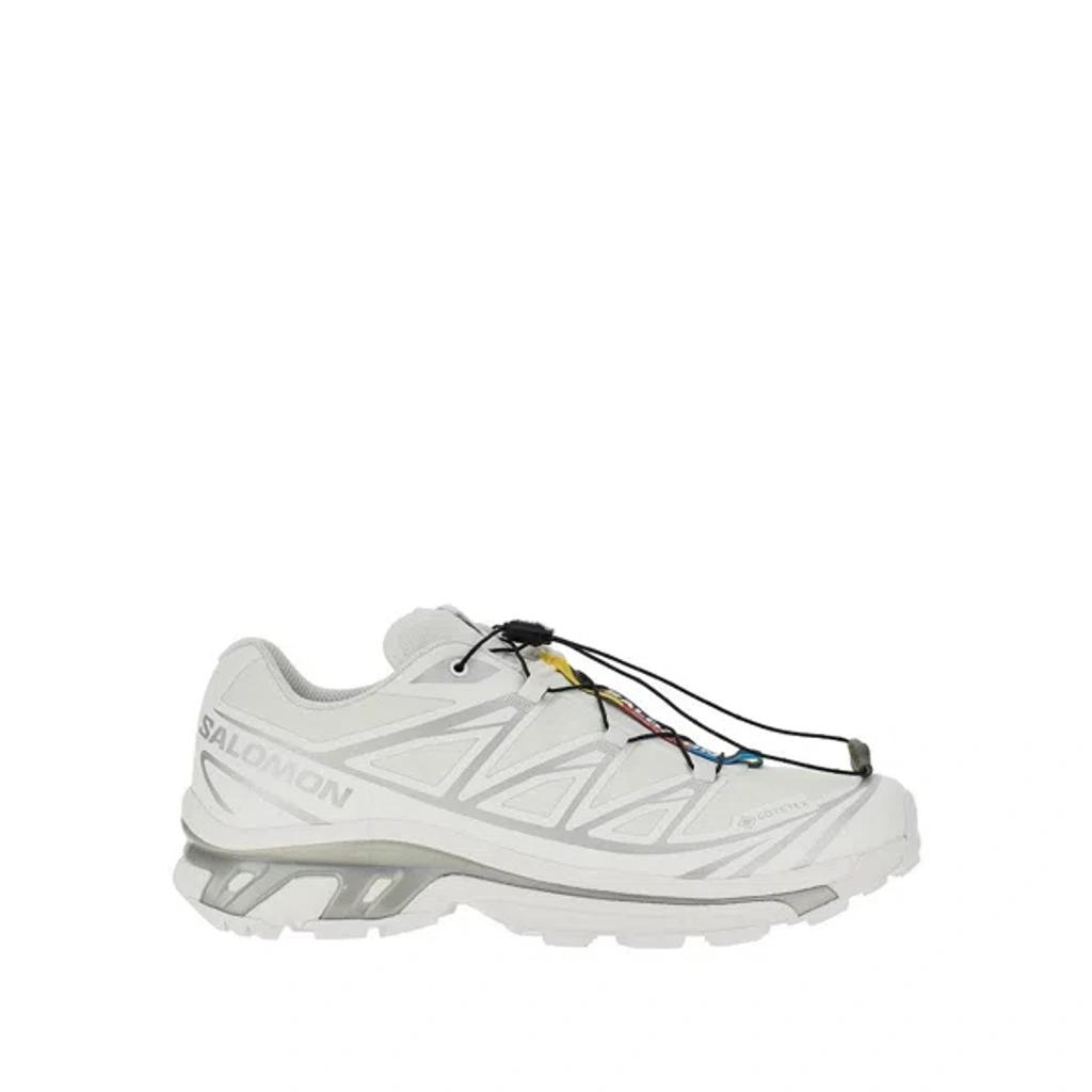 SALOMON Mens White White Silver Xt-6 Gtx Quick-lace Mesh Low-top Trainers Product Image